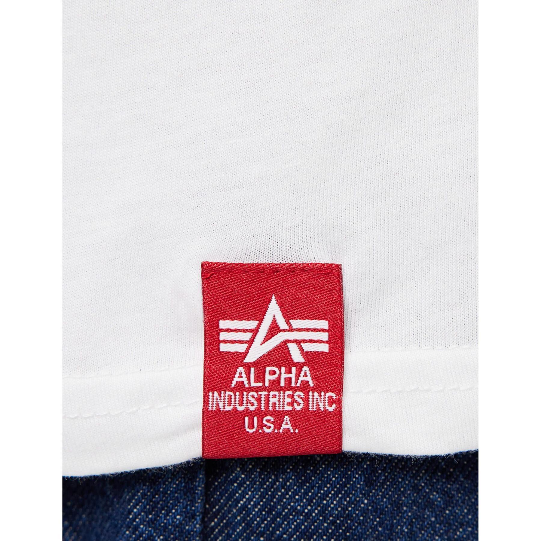 T-Shirt Alpha Industries Basic ML Foil Print