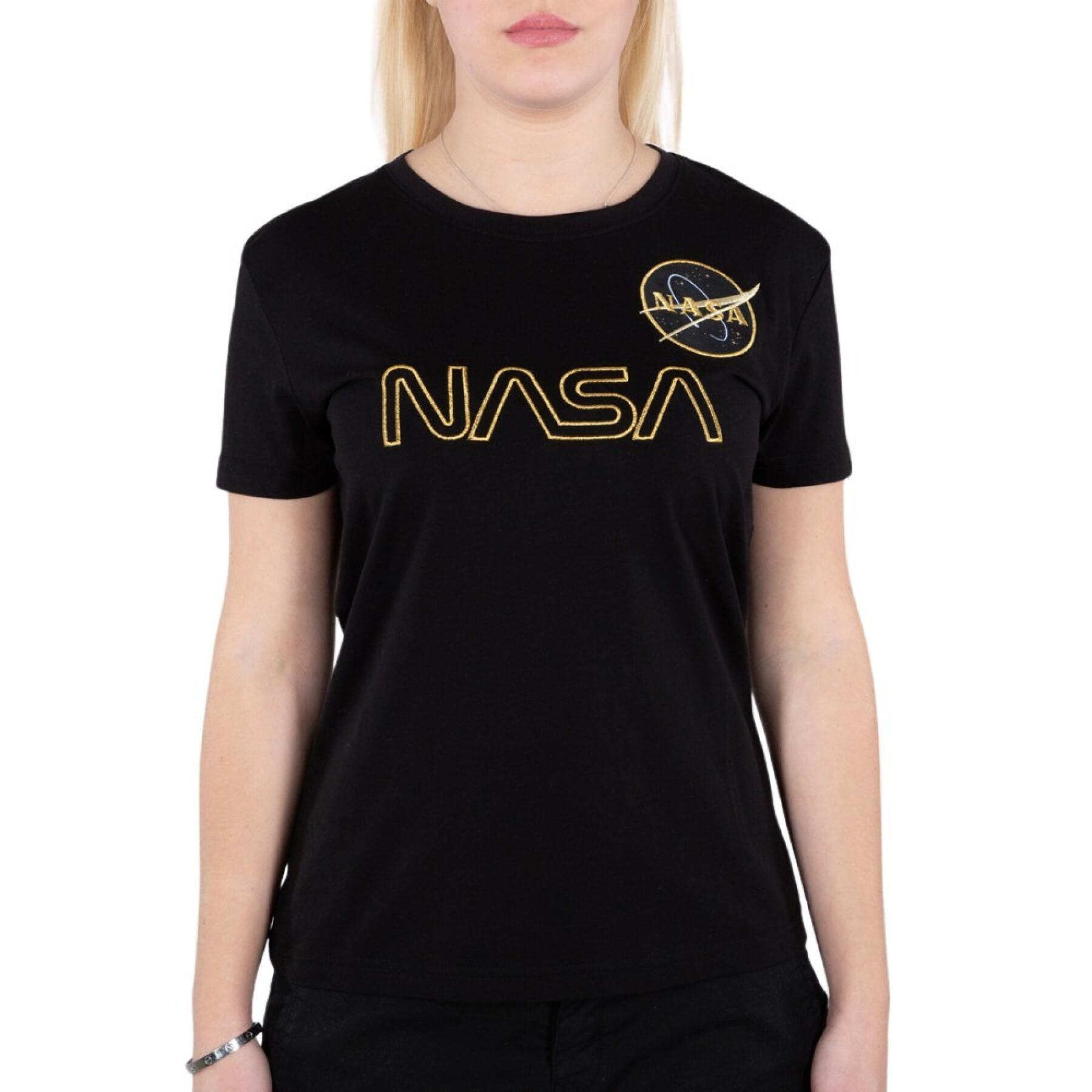 Frauen-T-Shirt Alpha Industries NASA embroidery T