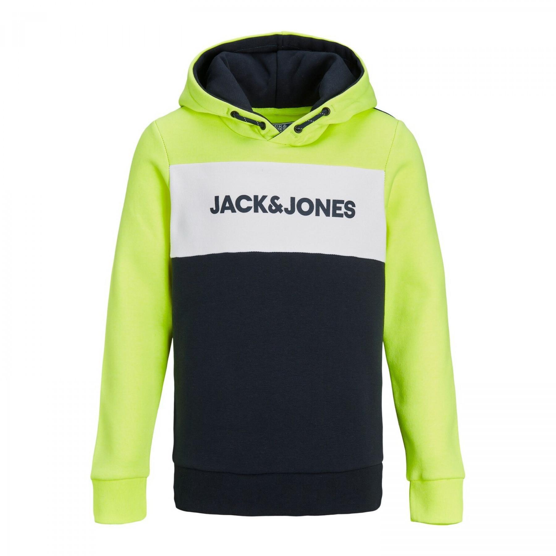 Kindersweatshirt Jack & Jones eneon logo blocking