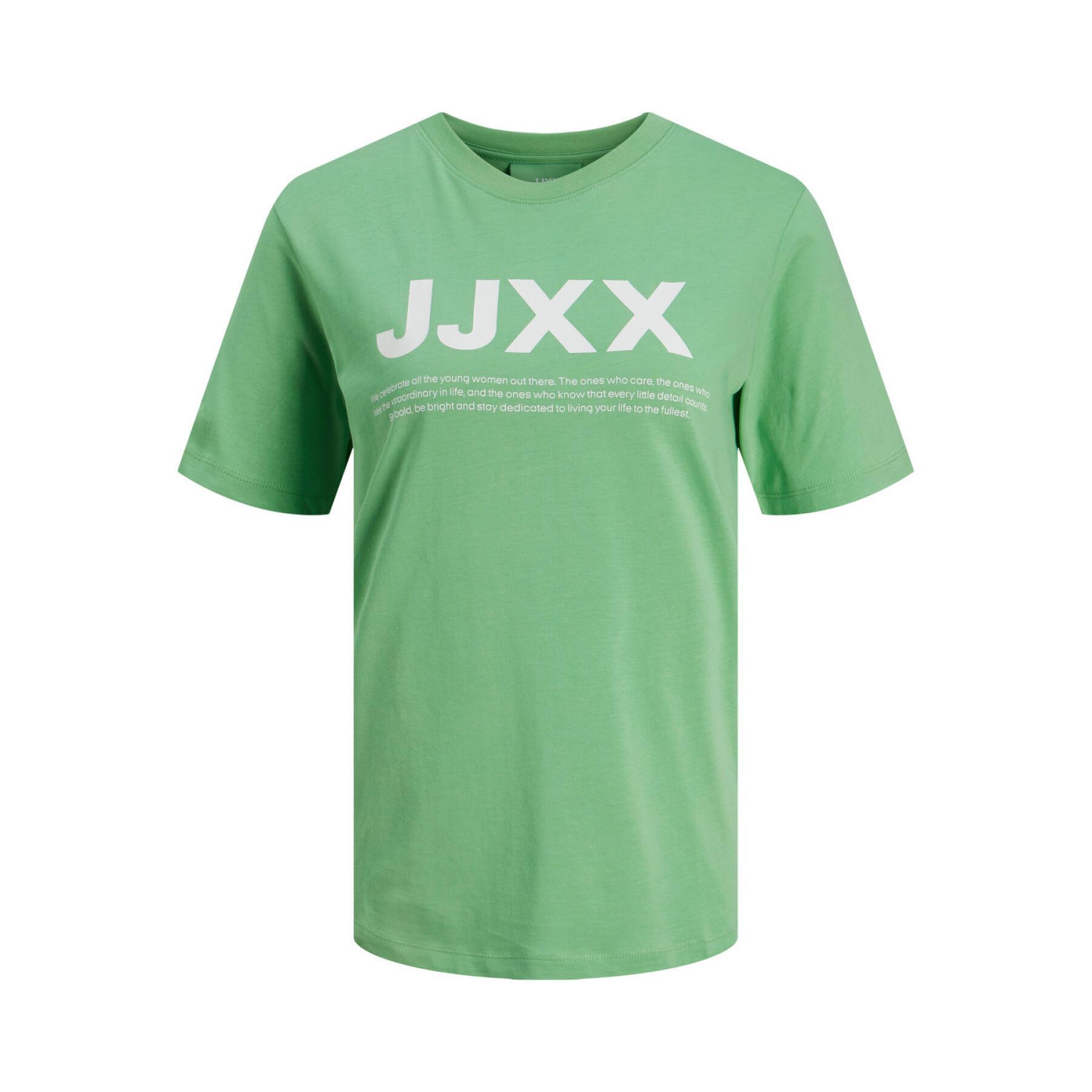 T-Shirt mit großem Logo Frau JJXX Anna Reg