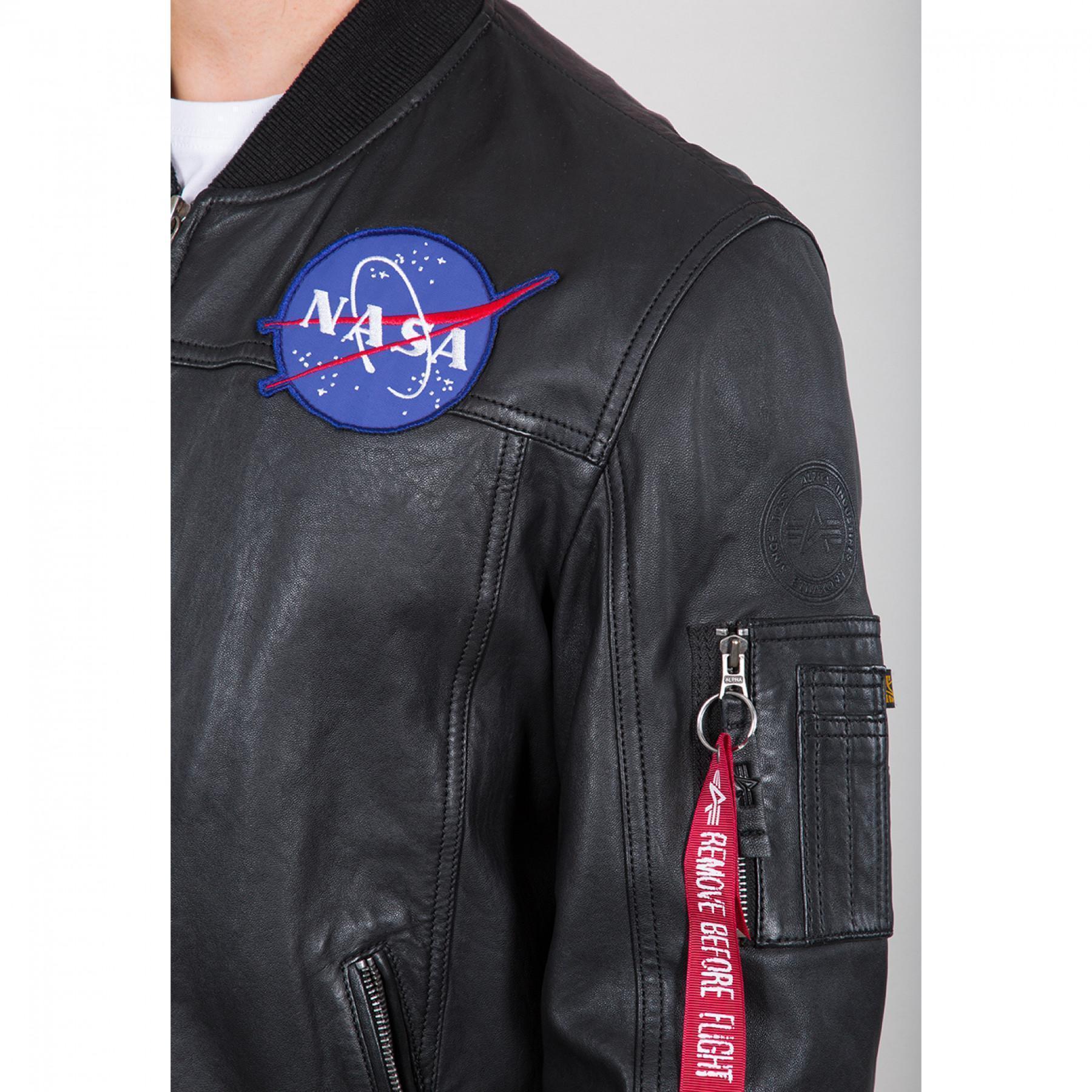 Jacke Alpha Industries MA-1 LW NASA Leather