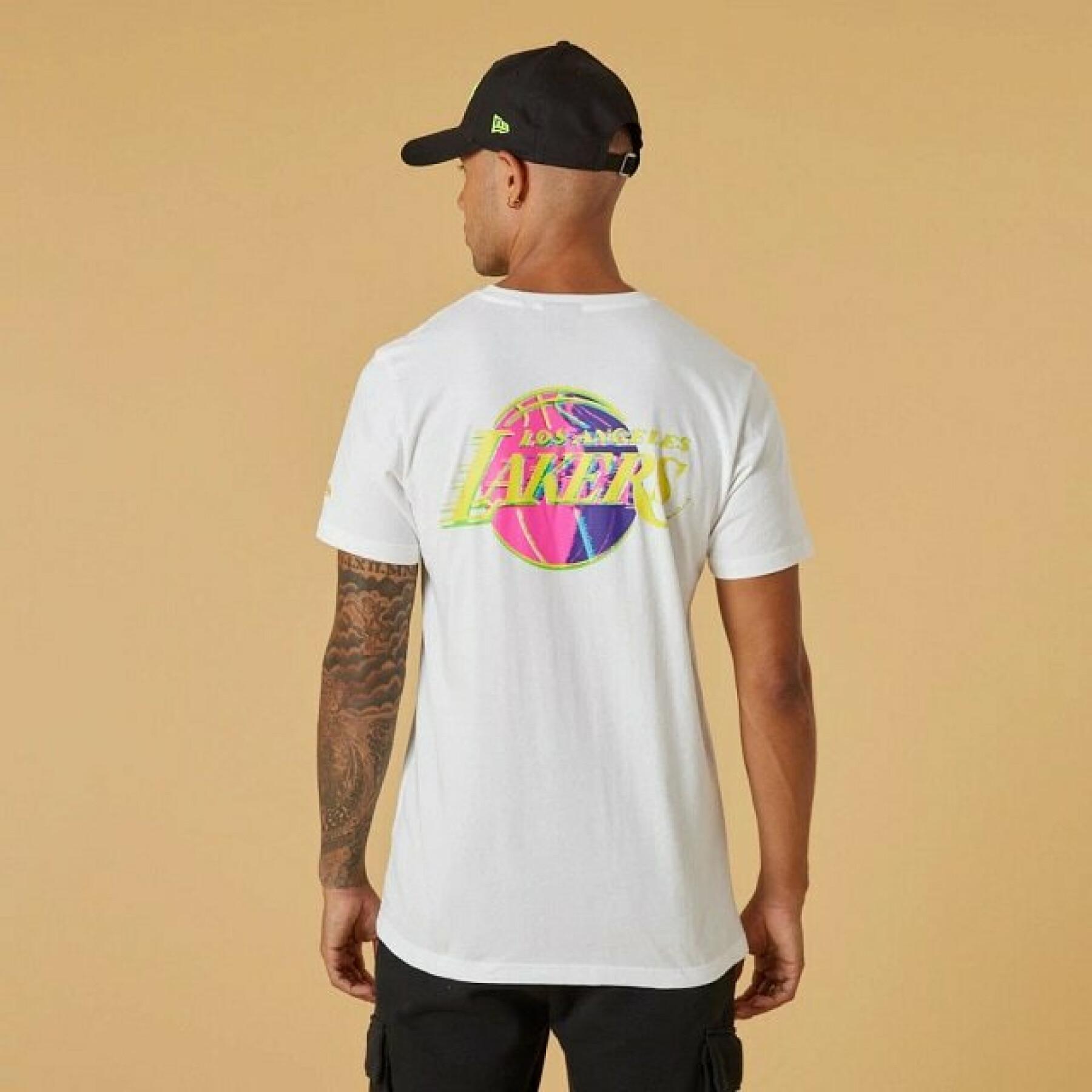 Kurzarm-T-Shirt Los Angeles Lakers Neon