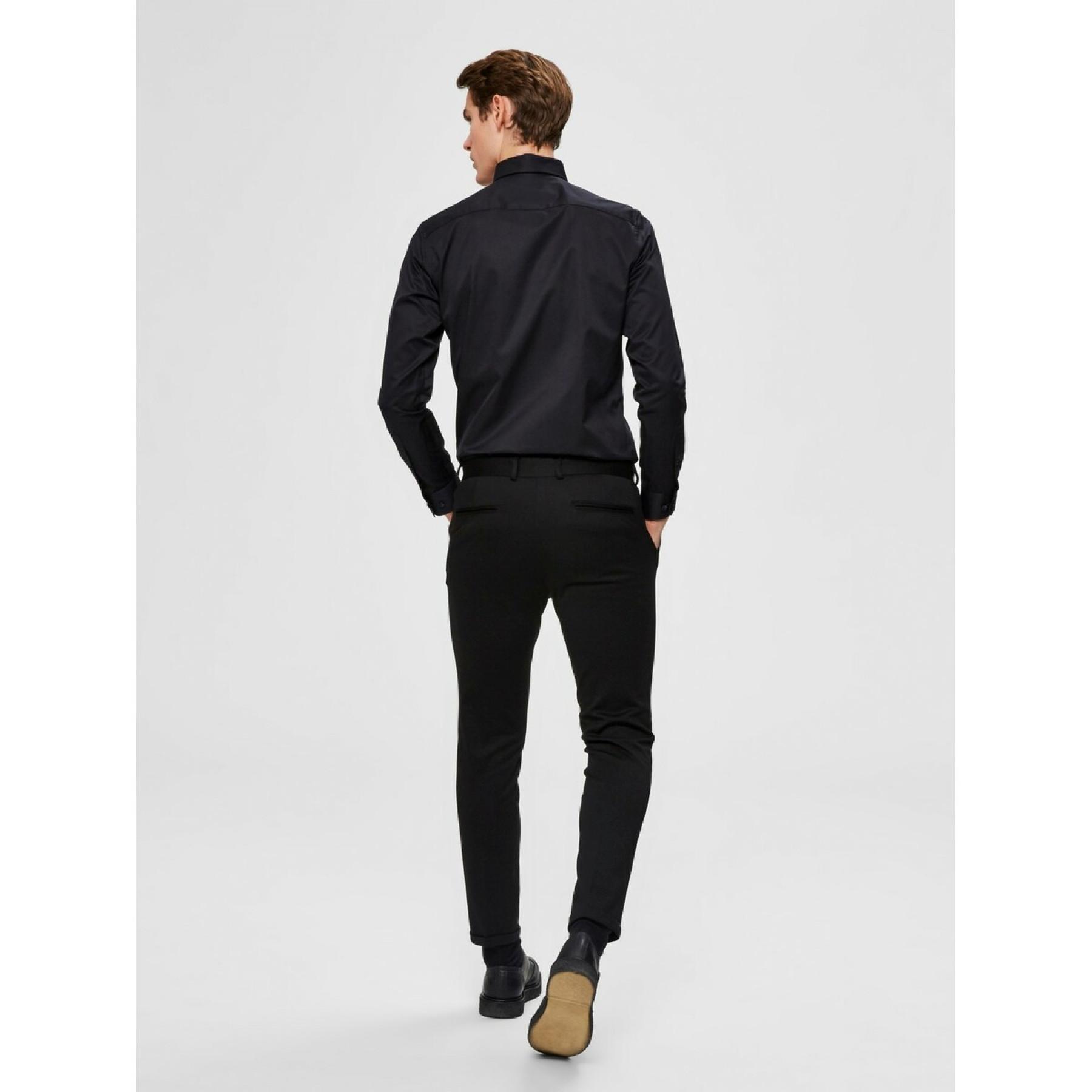 Hemd Selected Sel-pelle manches longues slim