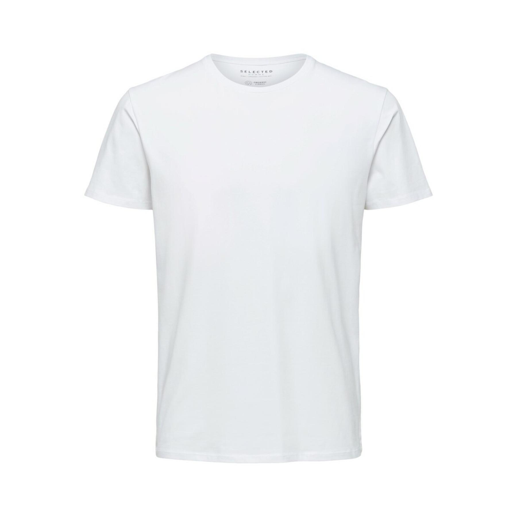 T-shirt Selected Kurzärmelig Rundhalsausschnitt Newpima