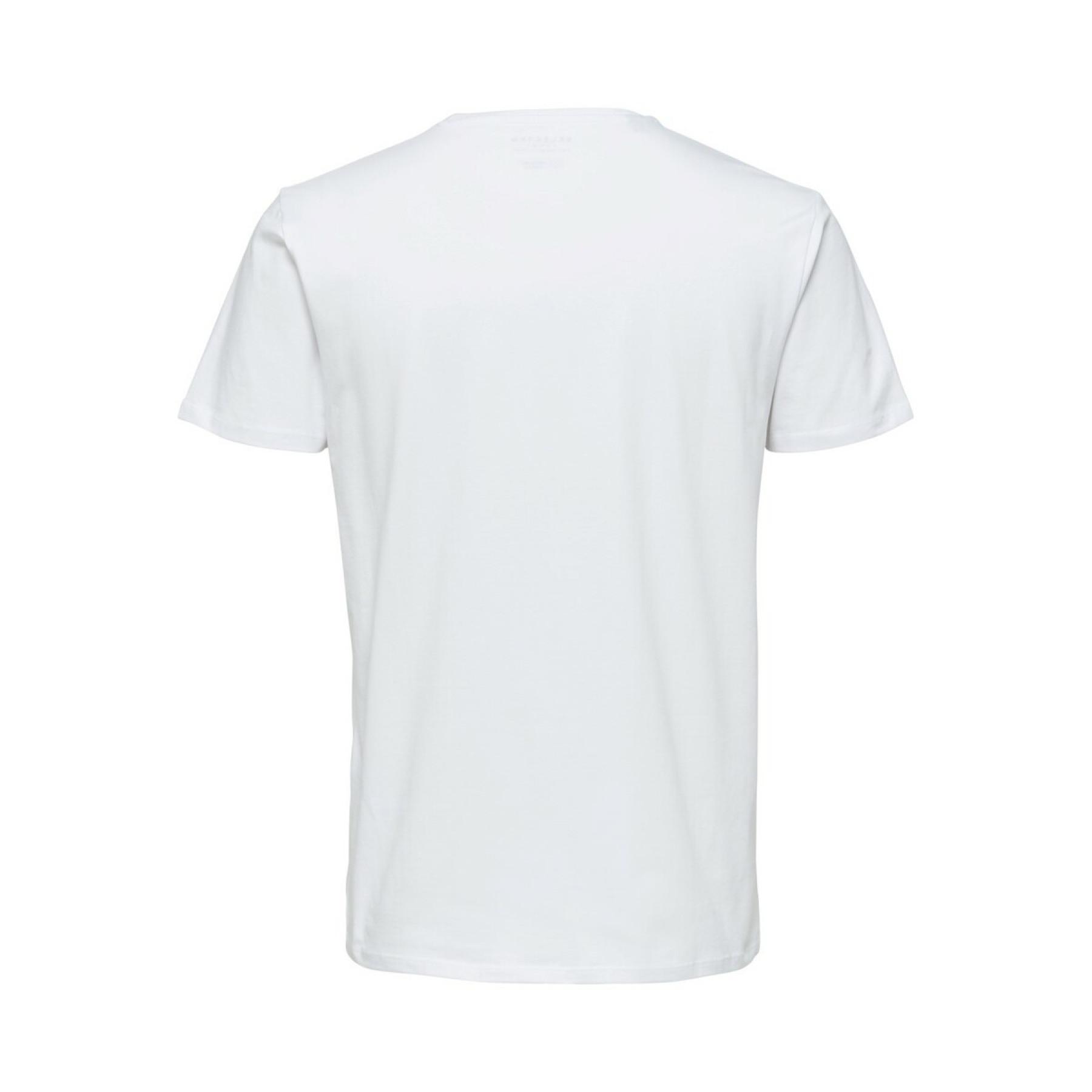 T-shirt Selected Kurzärmelig Rundhalsausschnitt Newpima