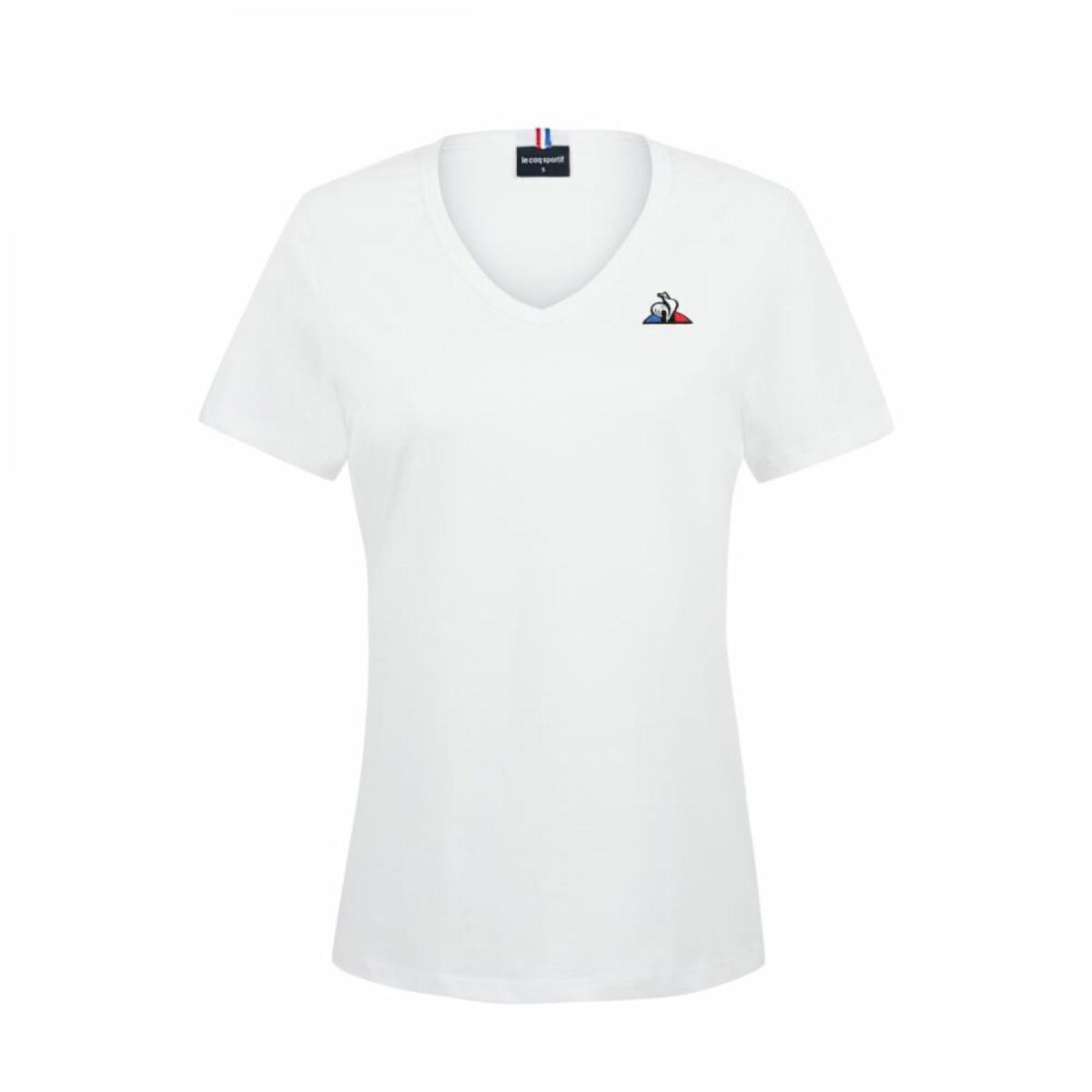 Frauen-T-Shirt Le Coq Sportif essentiel col v n°1