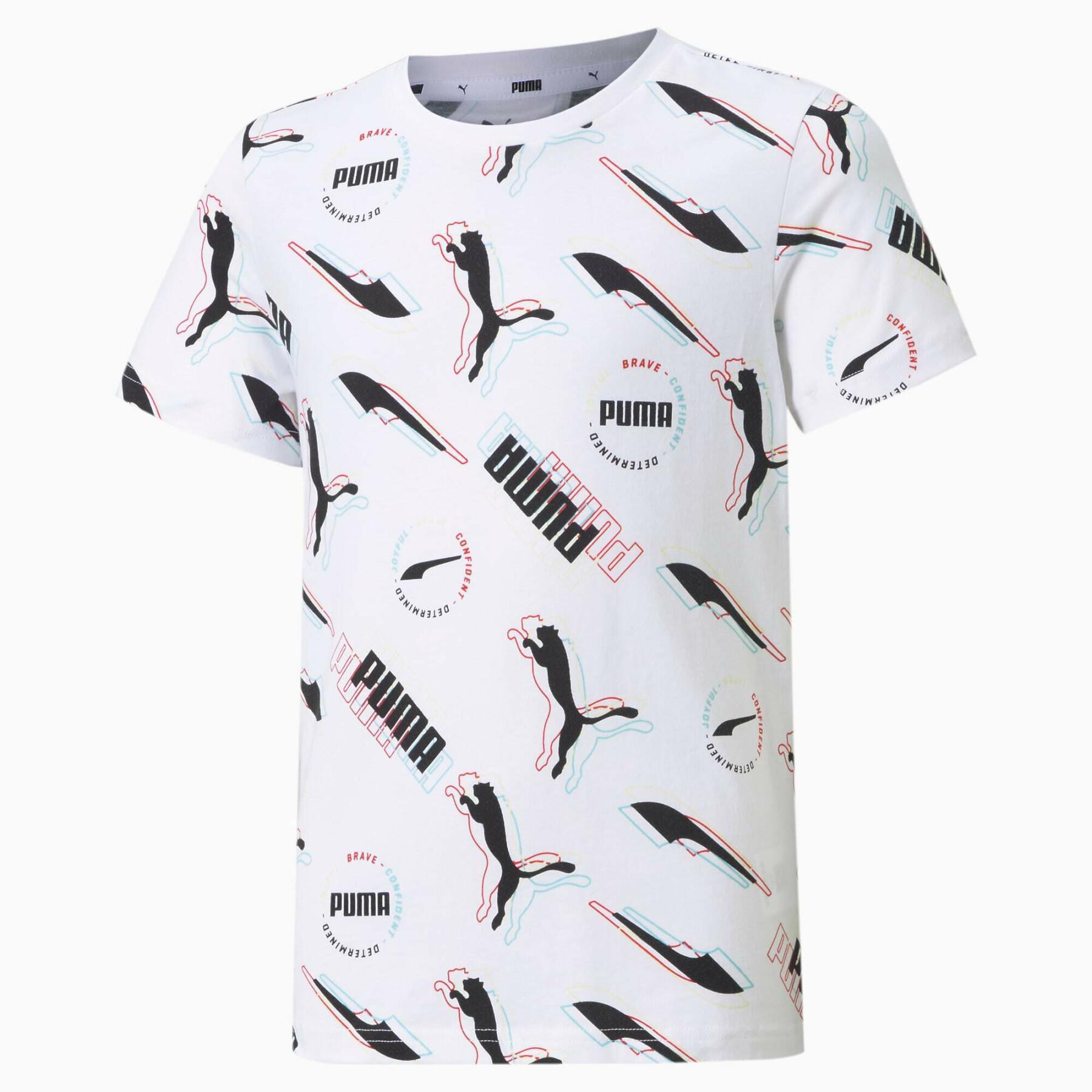 Kinder-T-Shirt Puma Alpha AOP