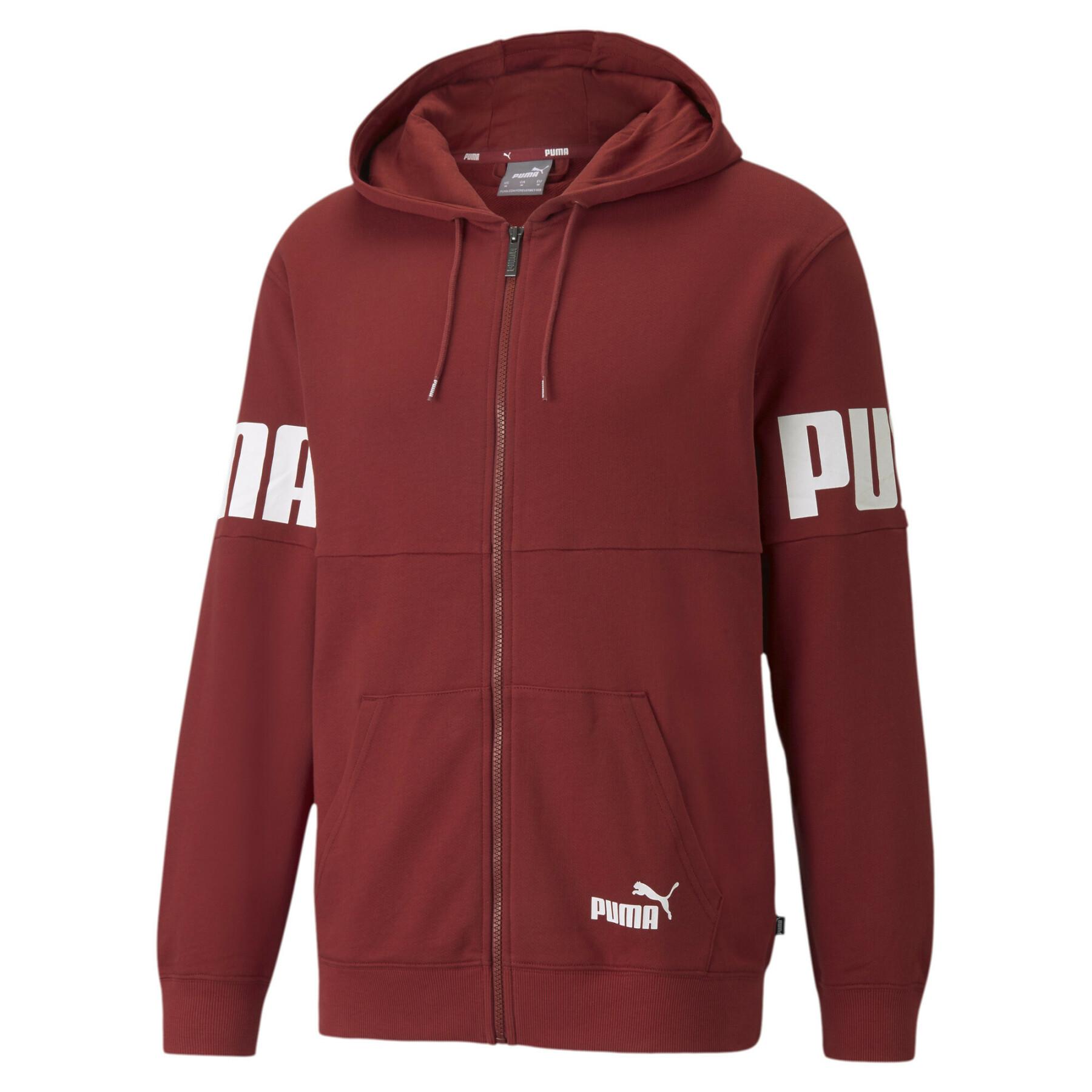 Sweatshirt mit durchgehendem Reißverschluss Puma Power Colorblock