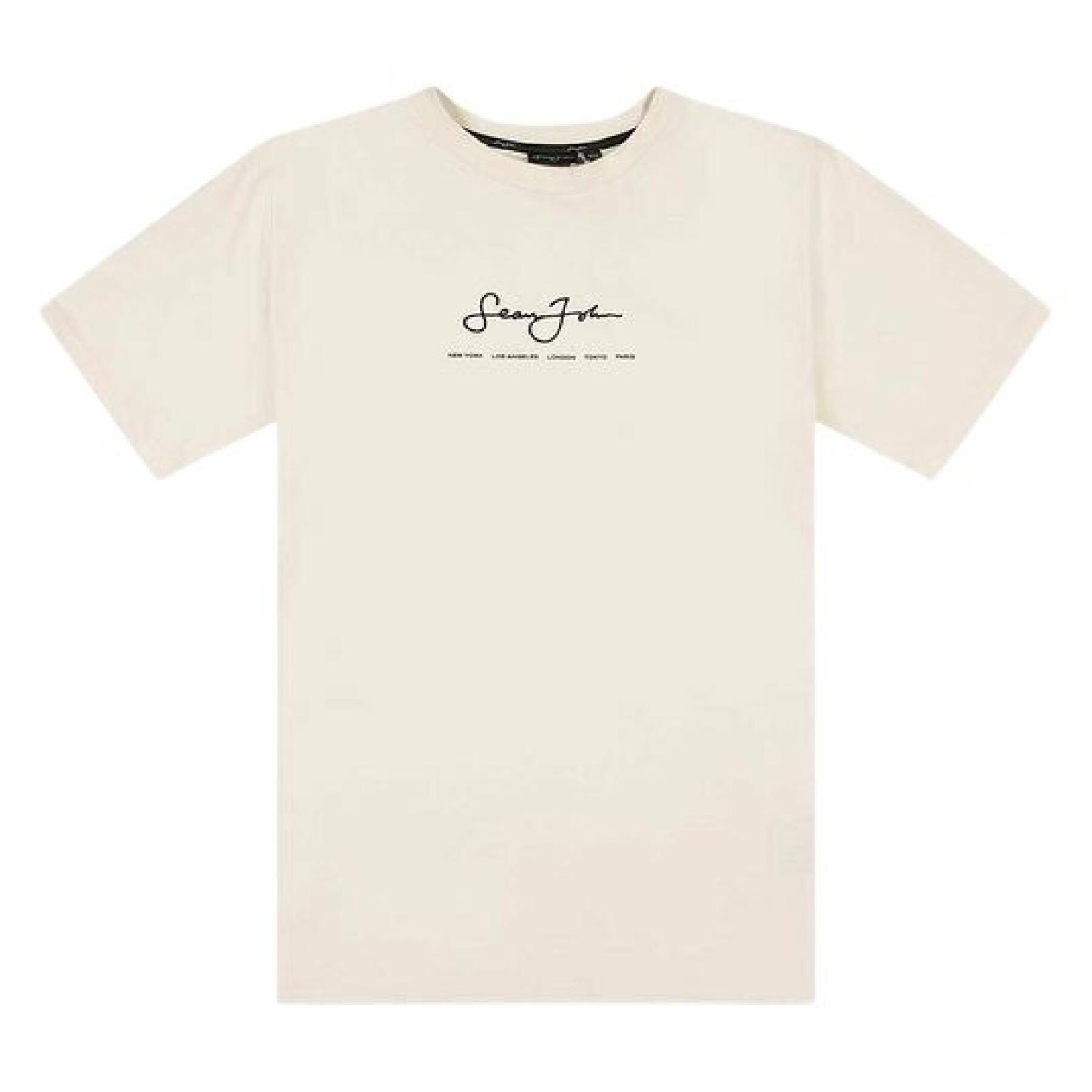 Kurzarm-T-Shirt Sean John Script Logo Essential