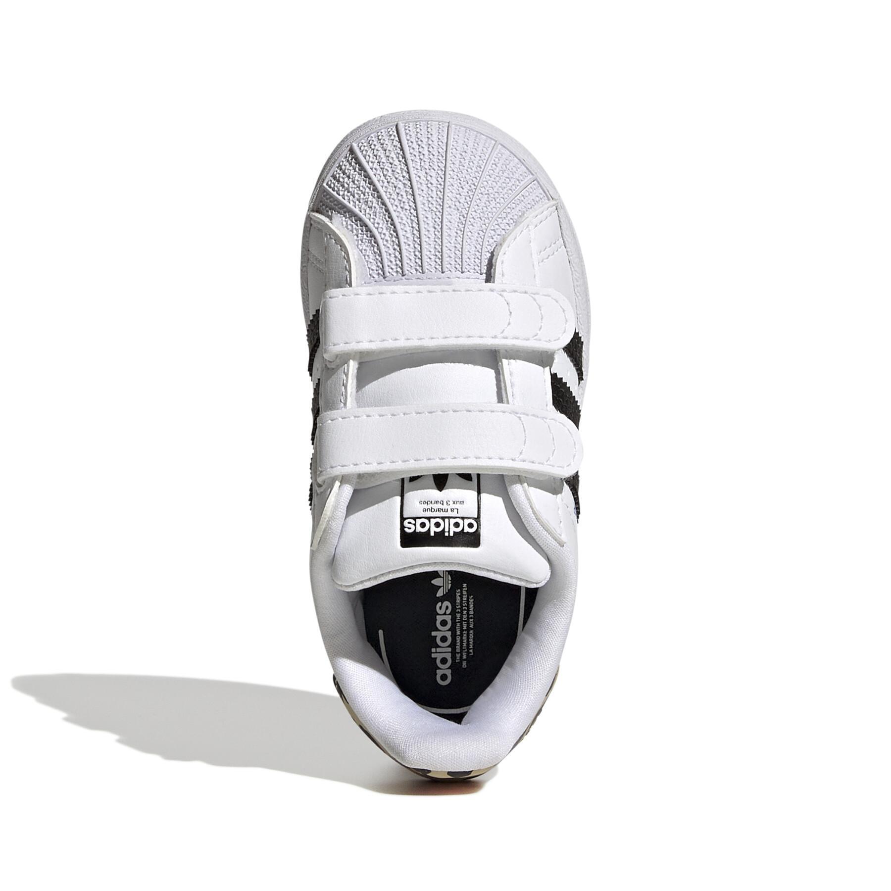 Sneakers mit Klettverschluss für Kinder adidas Originals Superstar