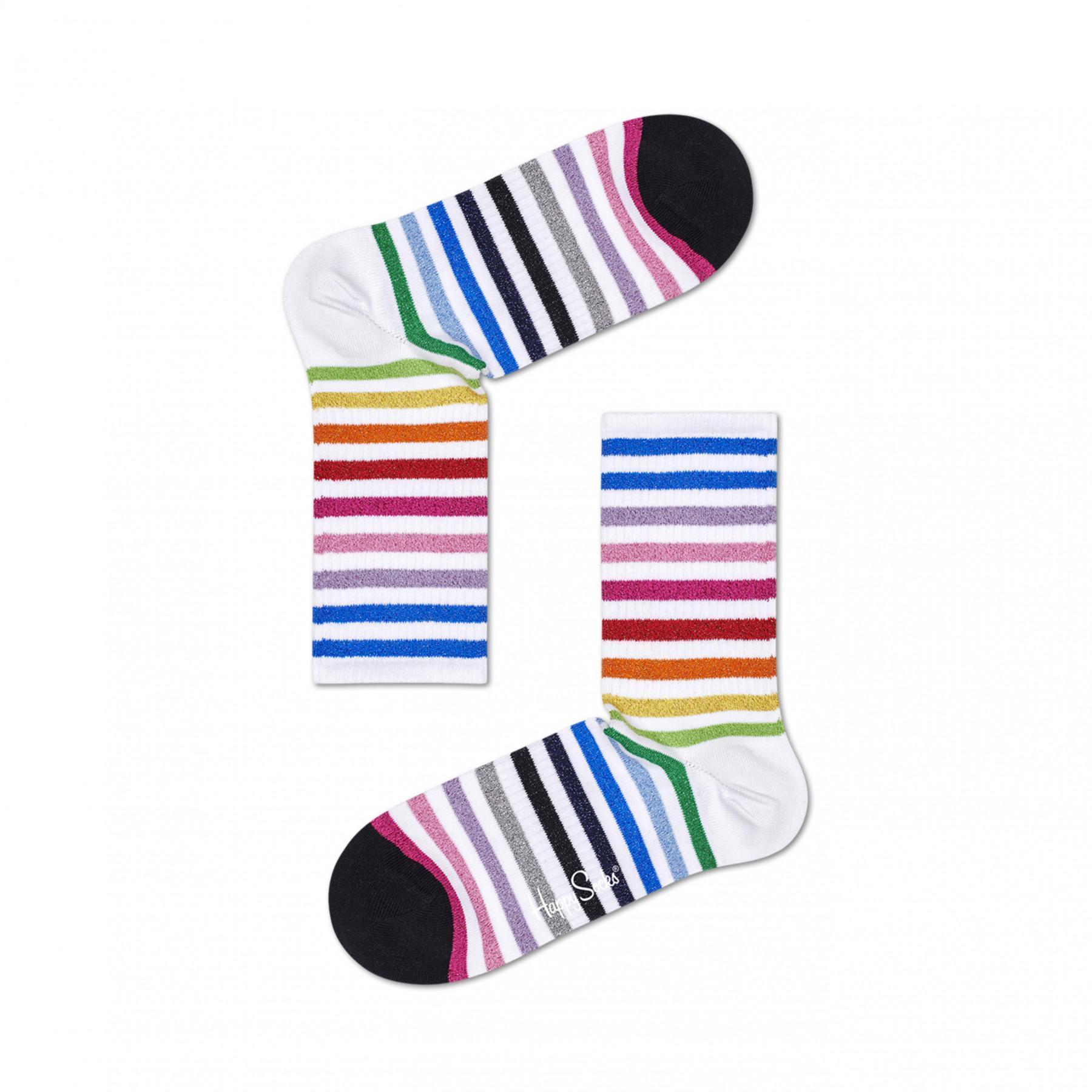 Socken Happy Socks Rainbow Stripe 3/4 Crew