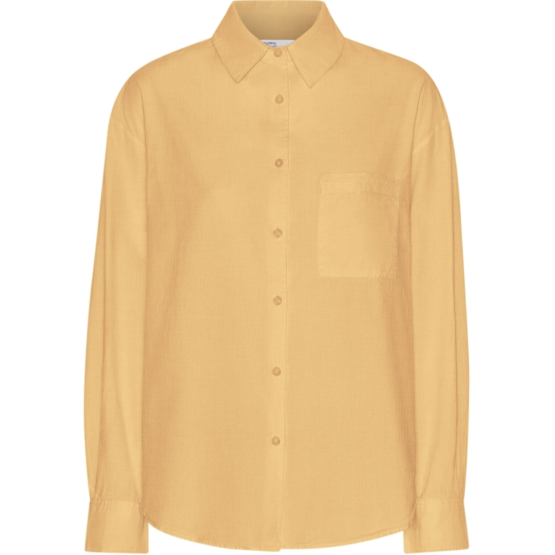 Oversize-Hemd, Damen Colorful Standard Organic Sandstone Orange