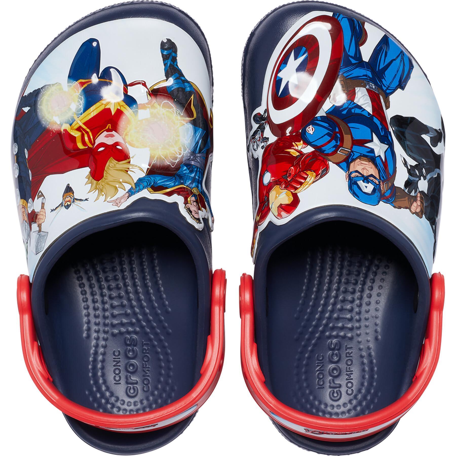 Baby-Clogs Crocs FL Avengers Patch