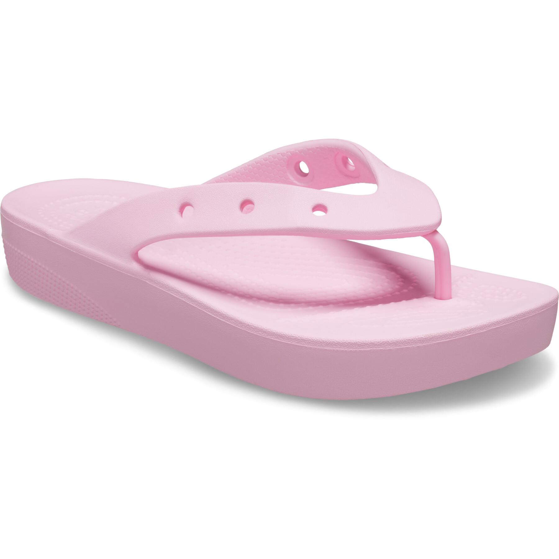 Badeschuhe für Damen Crocs Classic Platform Flip