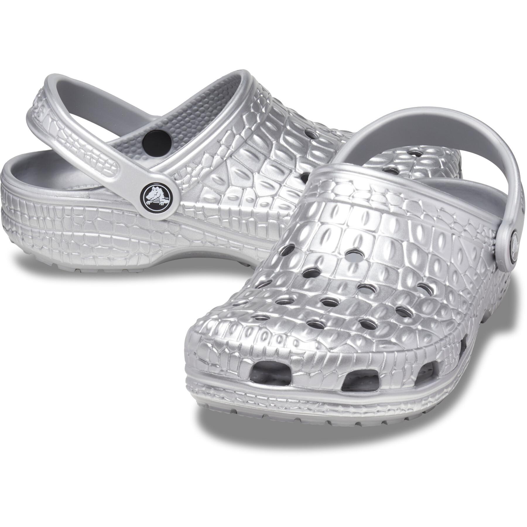 Clogs Crocs Classic Metallic Crocskin
