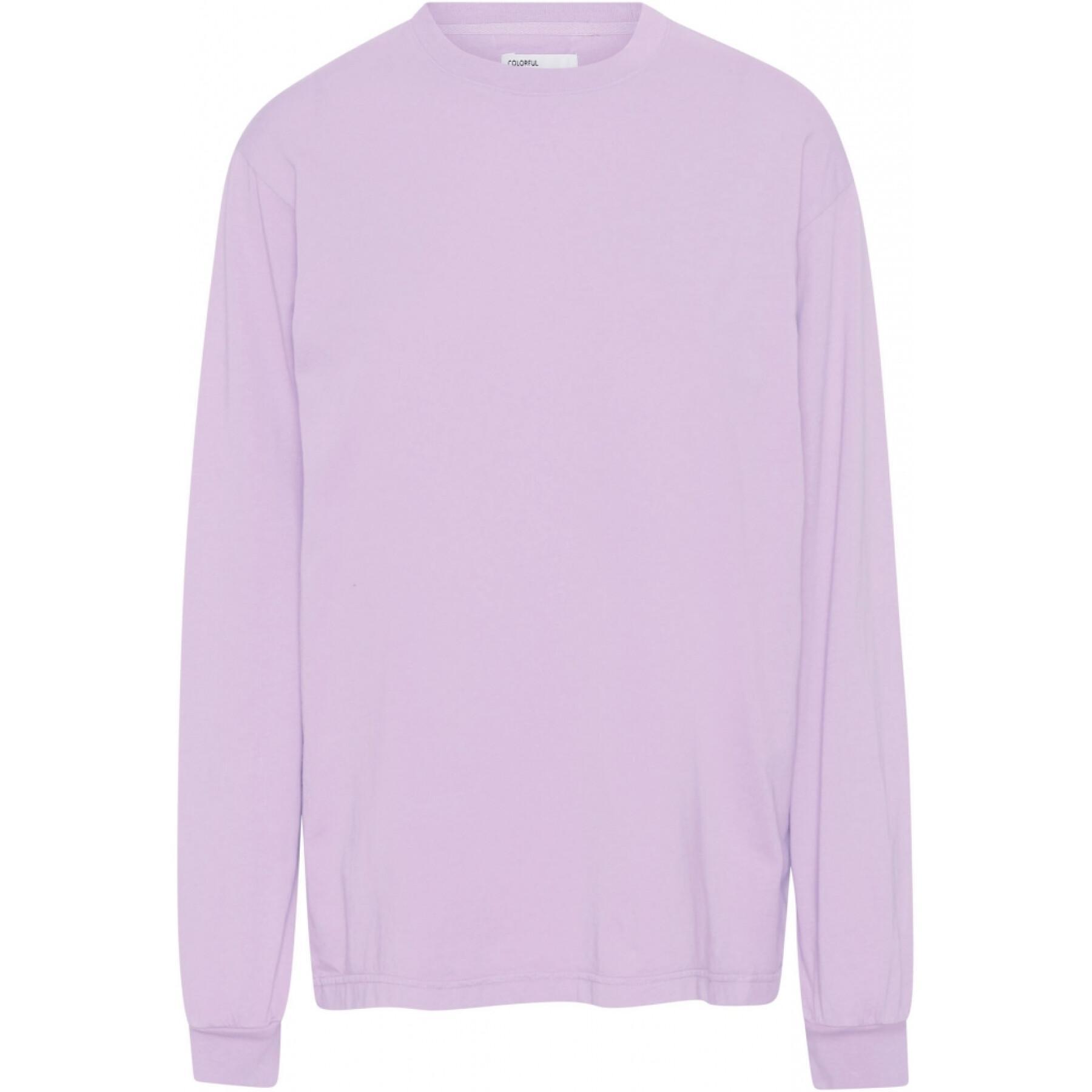 T-Shirt mit langen Ärmeln Colorful Standard Organic oversized soft lavender