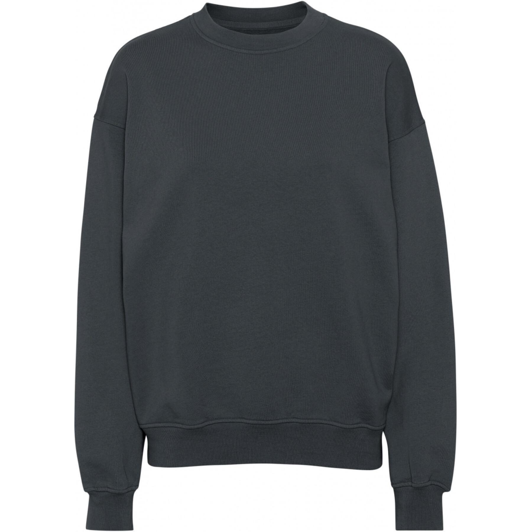 Sweatshirt mit Rundhalsausschnitt Colorful Standard Organic oversized lava grey