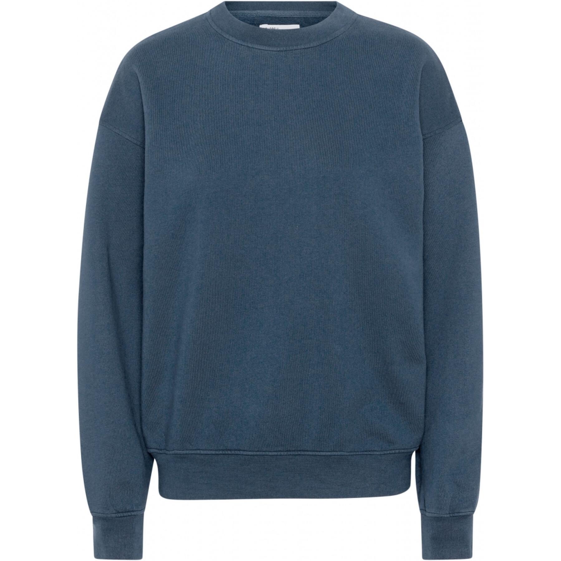 Sweatshirt mit Rundhalsausschnitt Colorful Standard Organic oversized petrol blue