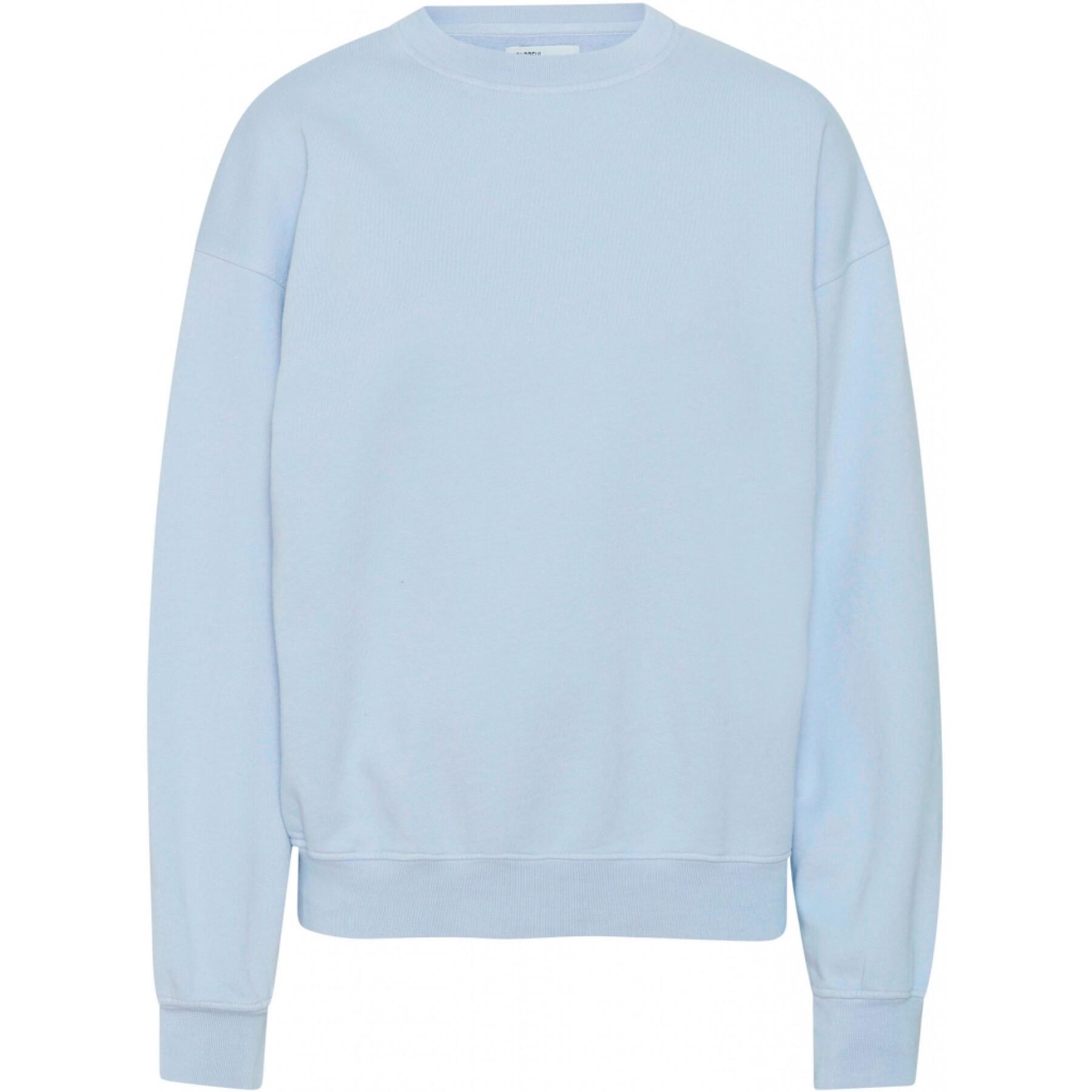 Sweatshirt mit Rundhalsausschnitt Colorful Standard Organic oversized polar blue
