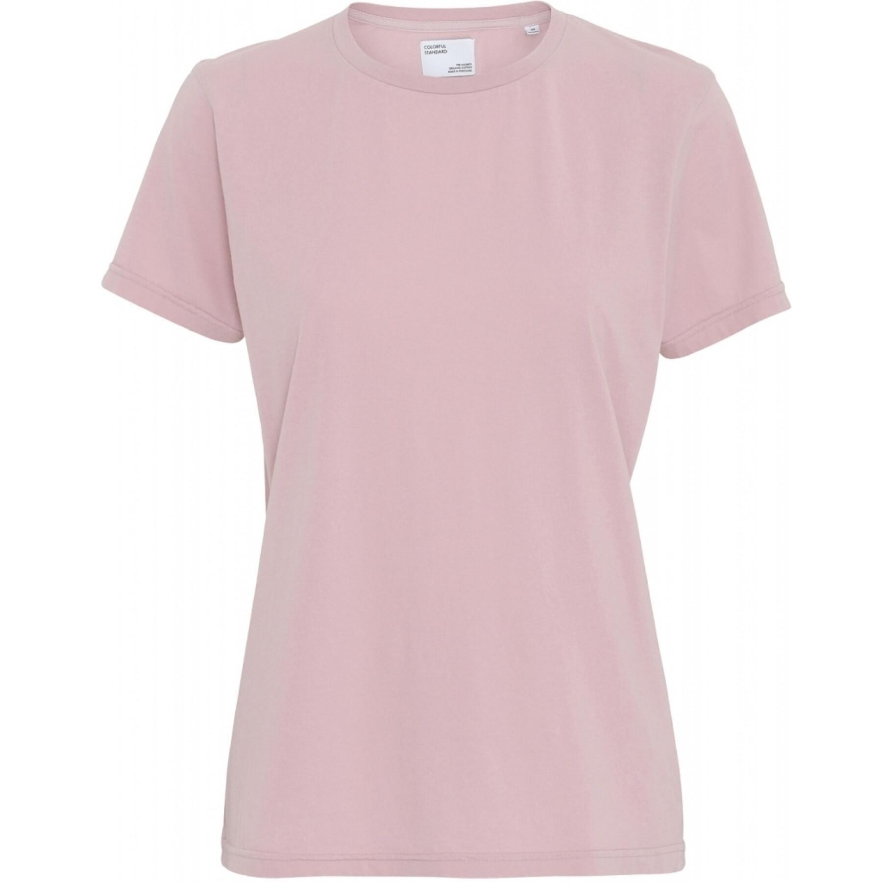 T-Shirt Frau Colorful Standard Light Organic faded pink