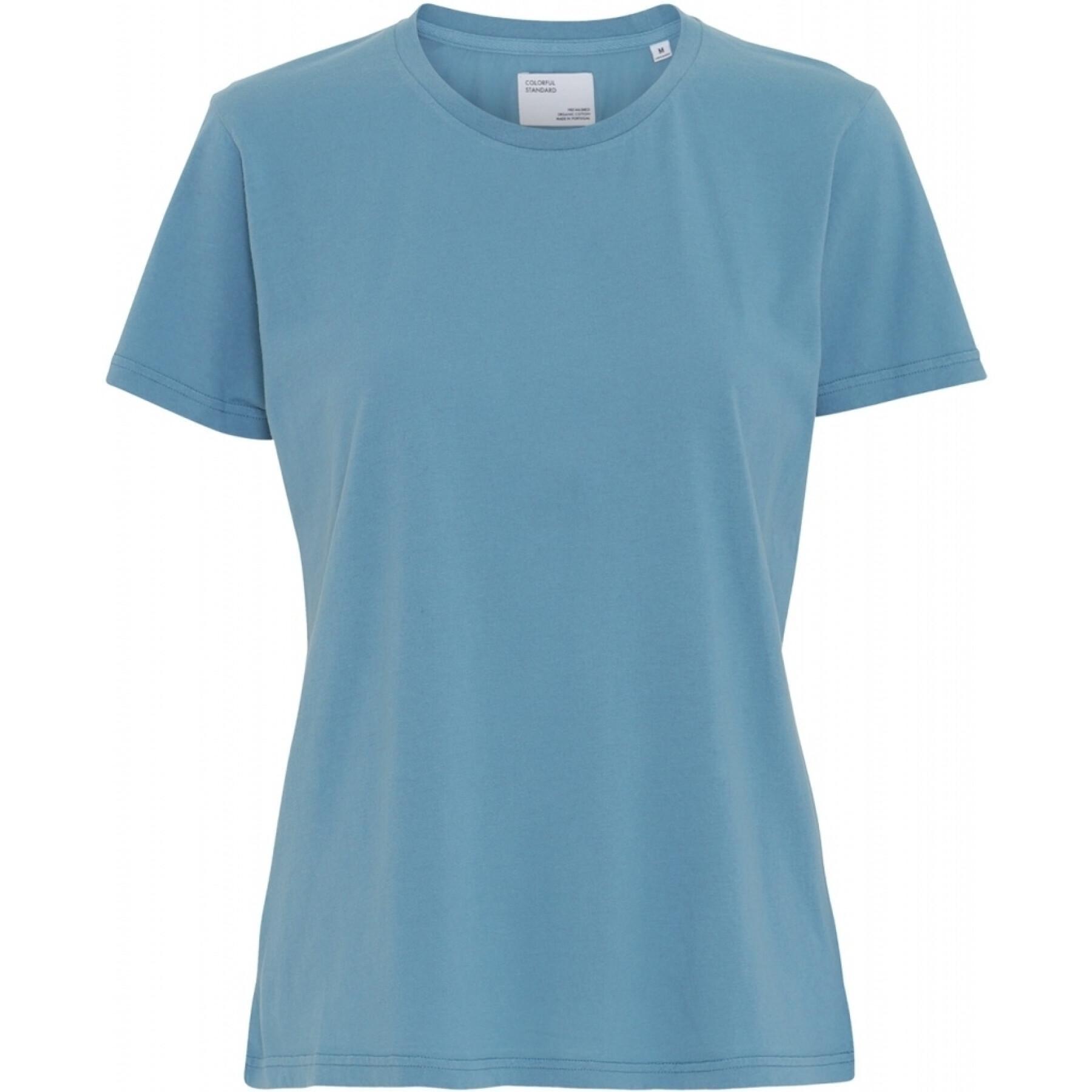 T-Shirt Frau Colorful Standard Light Organic stone blue