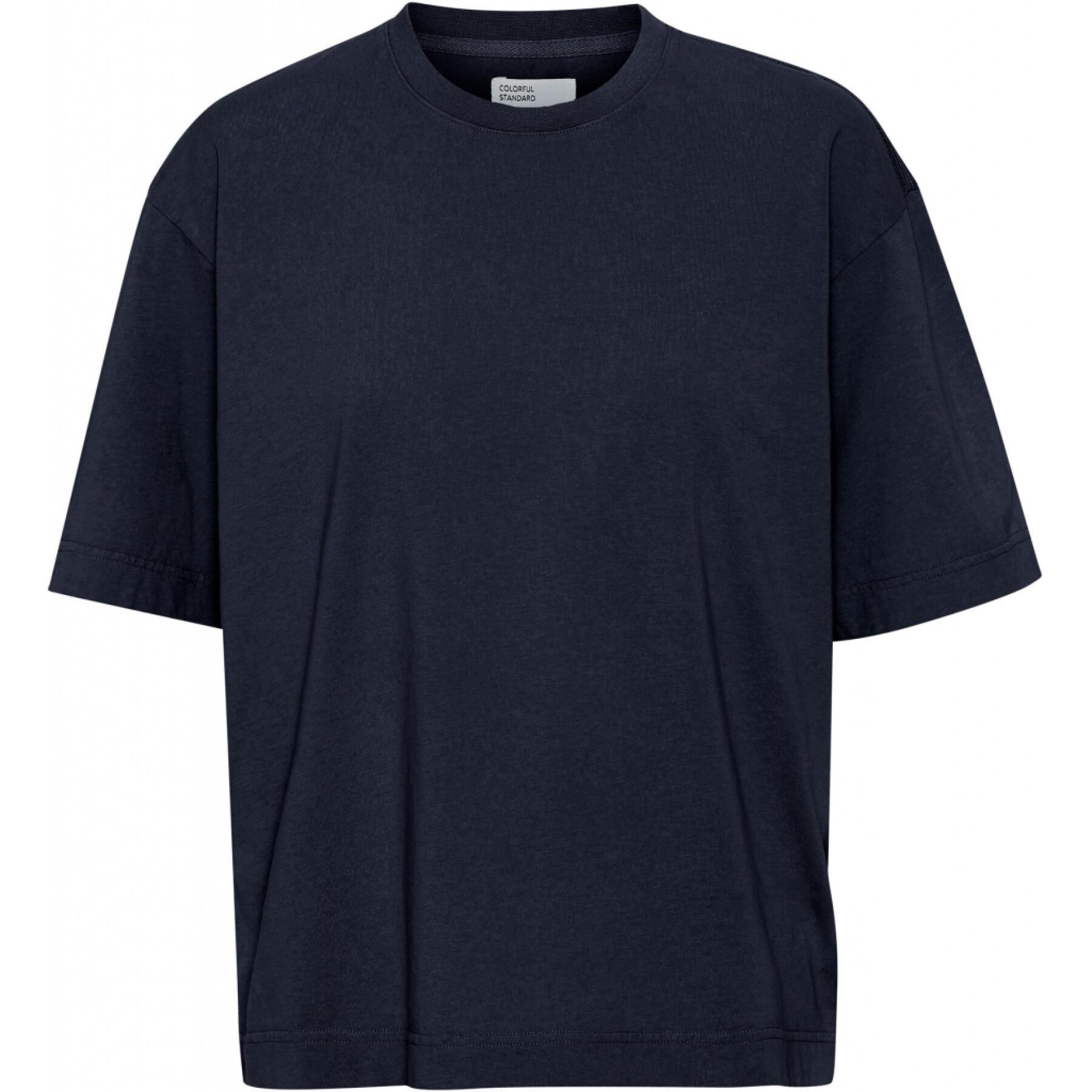 T-Shirt Frau Colorful Standard Organic oversized navy blue