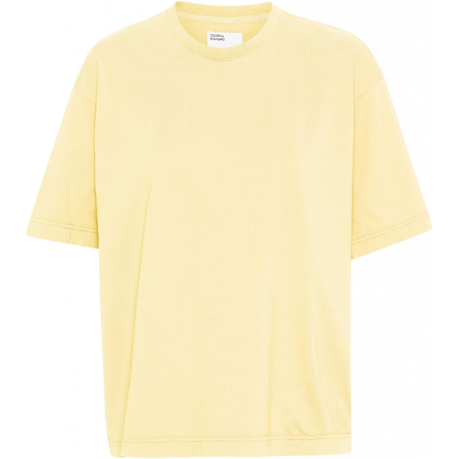 T-Shirt Frau Colorful Standard Organic oversized soft yellow