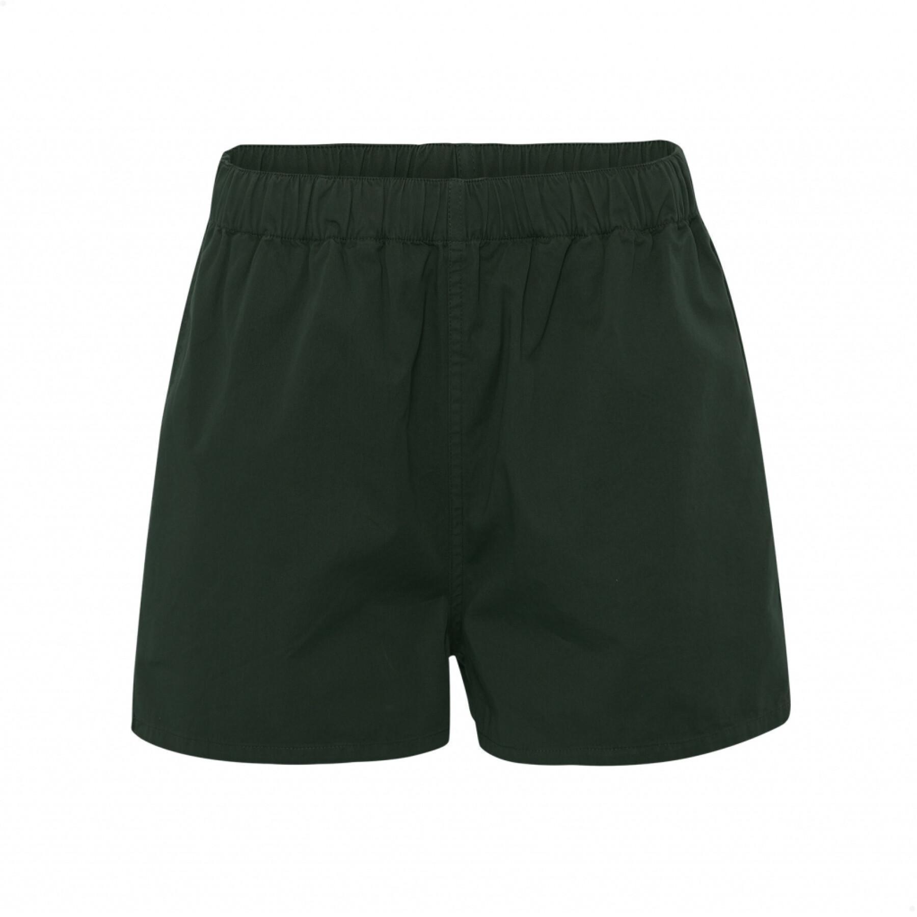 Twill-Shorts für Frauen Colorful Standard Organic hunter green