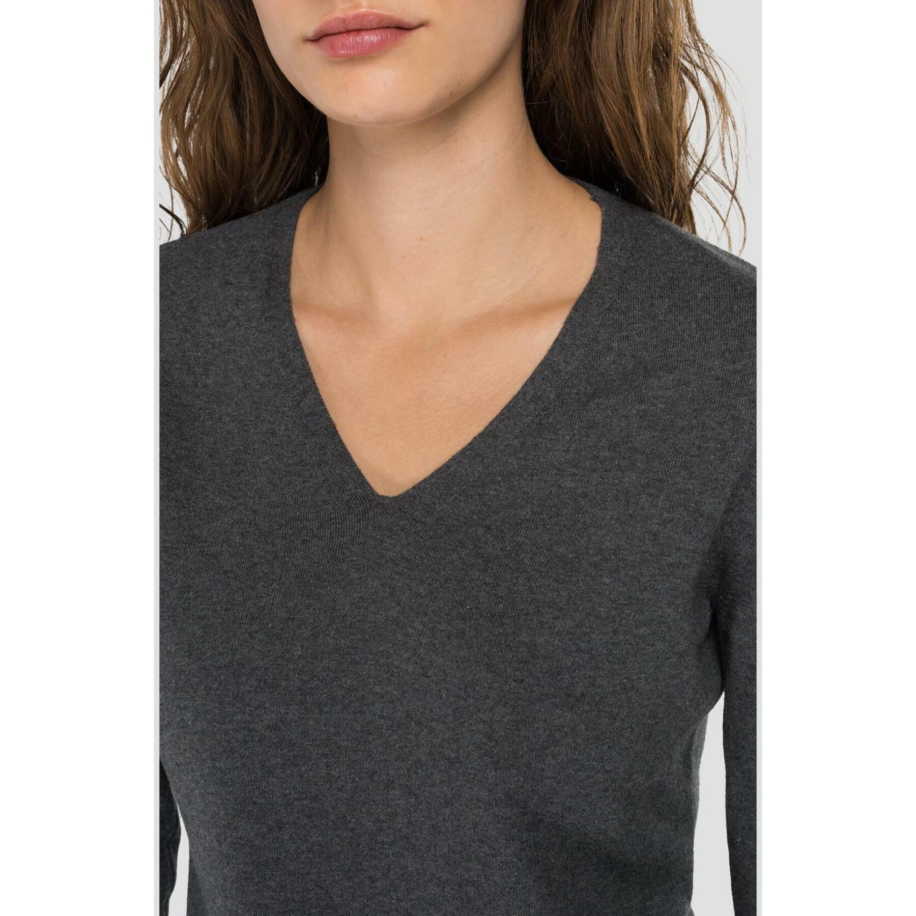 Damen-Maxi-Pullover aus Baumwolle Replay Hyperflex