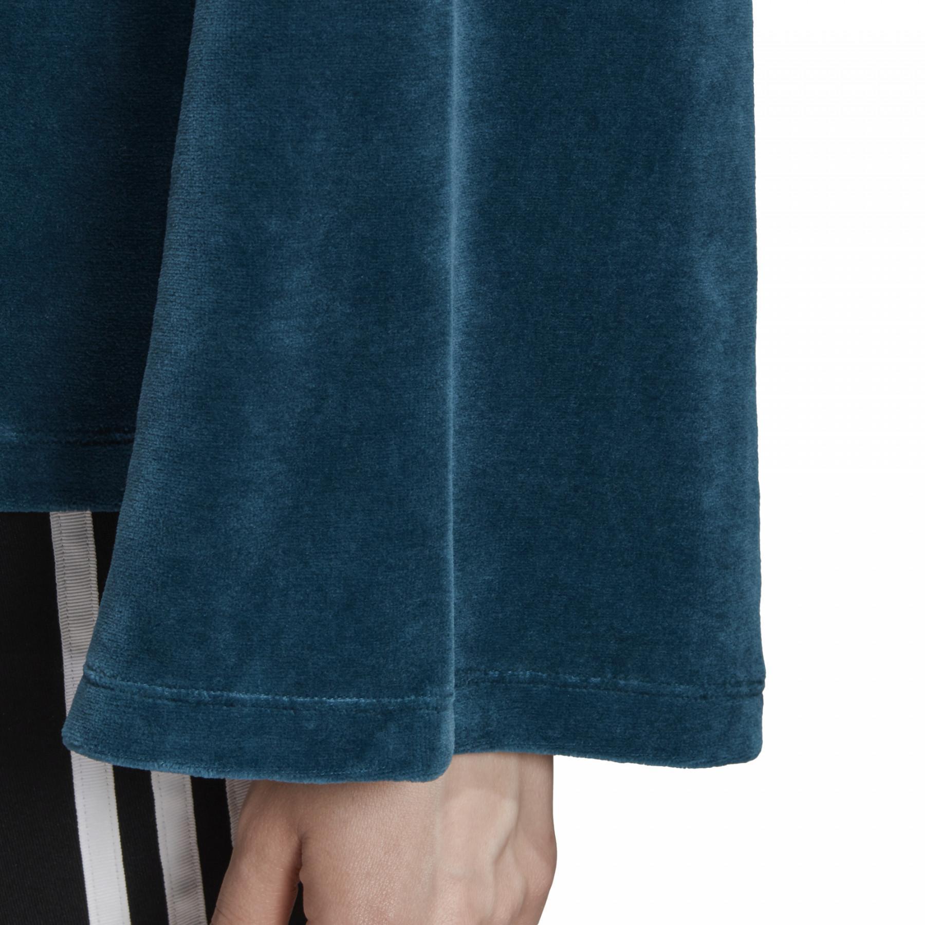 adidas Damen Kapuzenpulli mit ausgestellten Ärmeln
