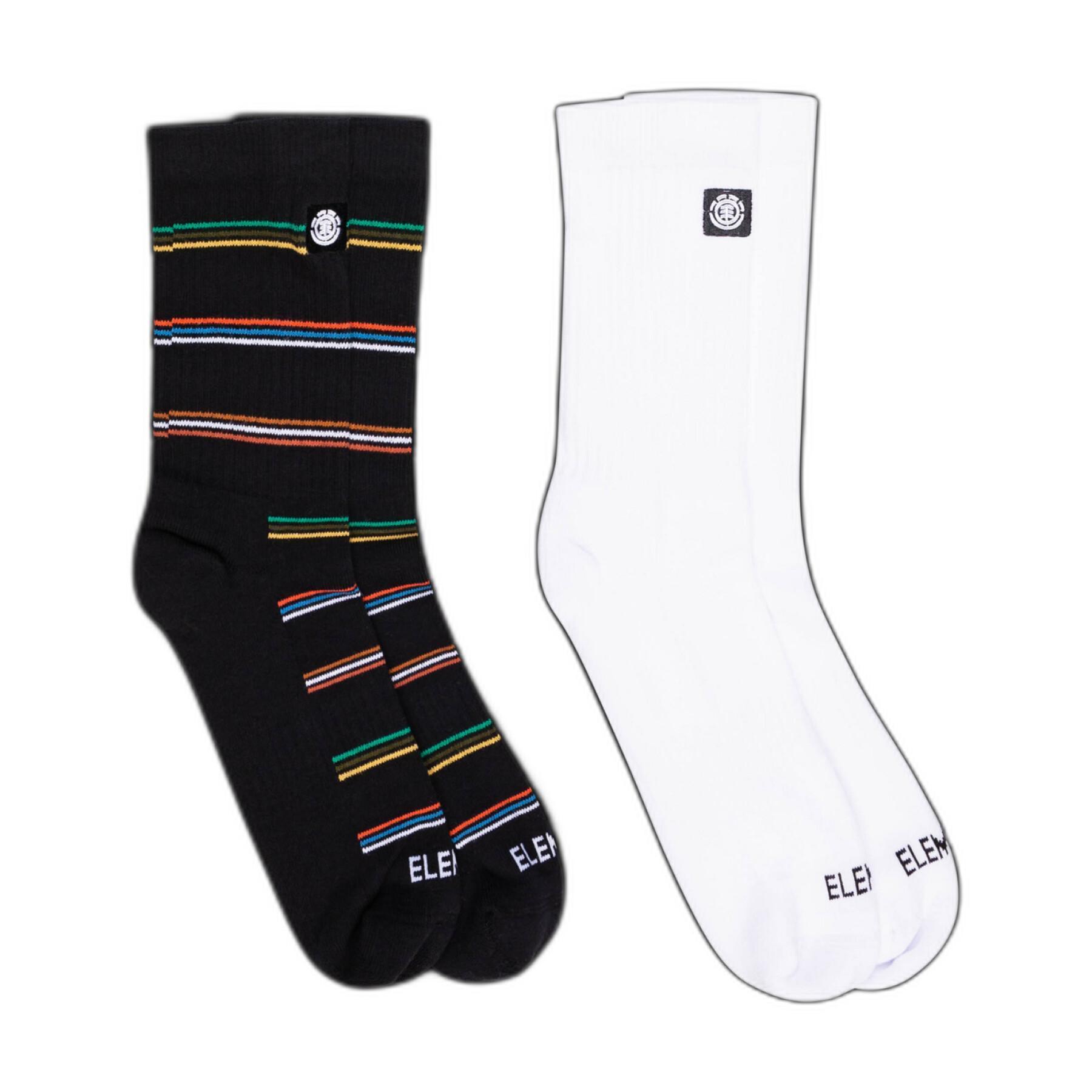 2er-Set Socken für Kinder Element Stripe