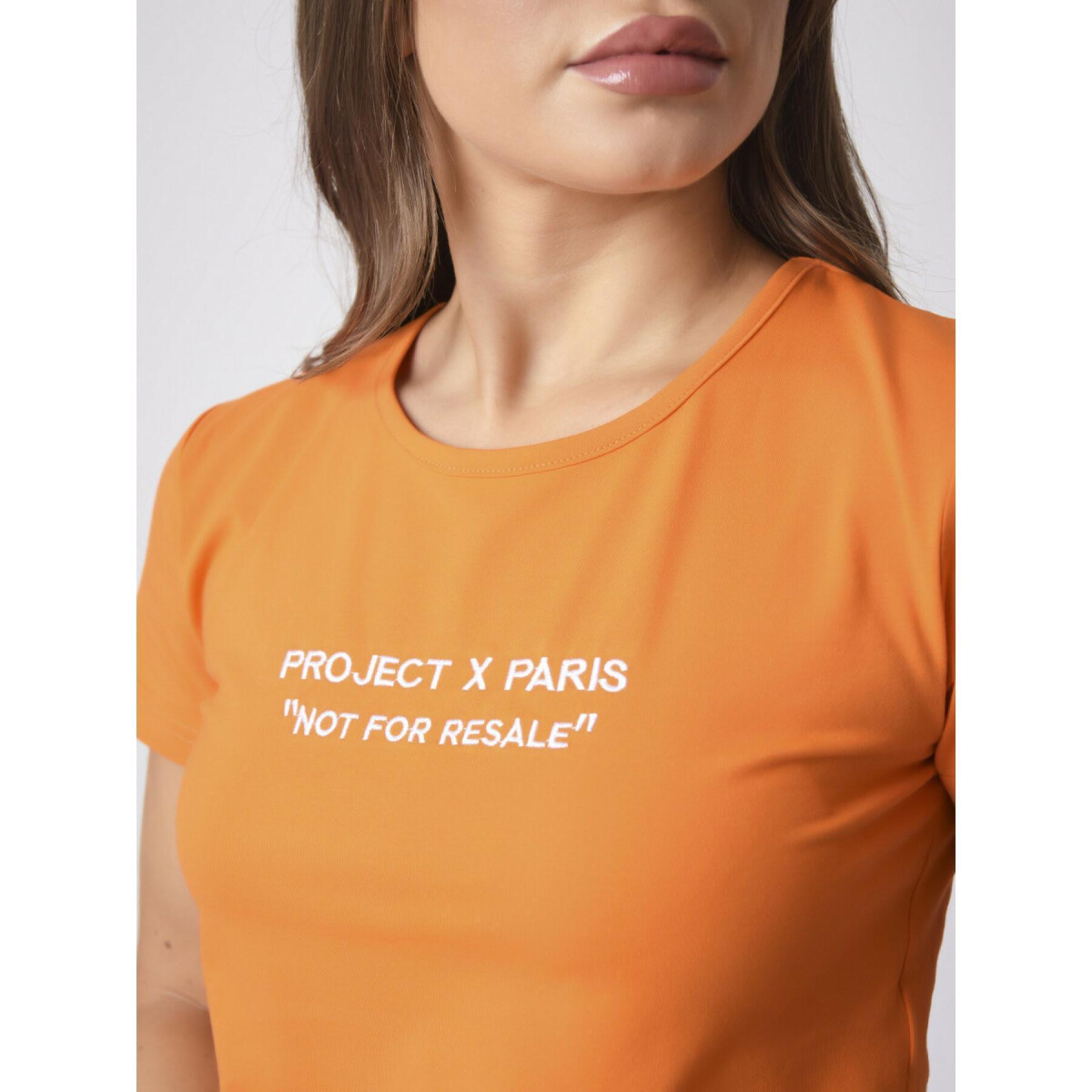 T-Shirt mit gesticktem Logo für Frauen Project X Paris
