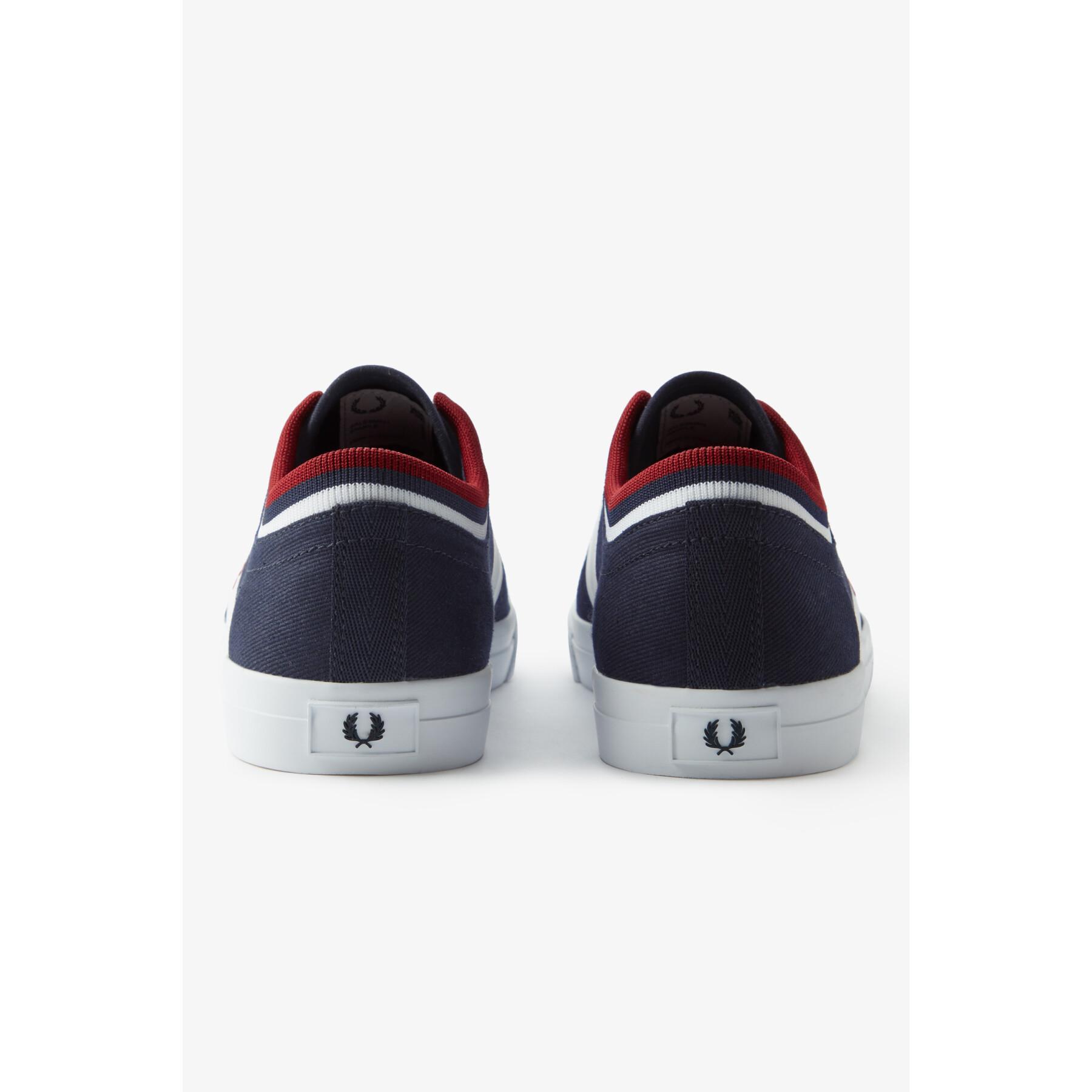 Sneakers aus Twill Fred Perry Underspin tipped cuff