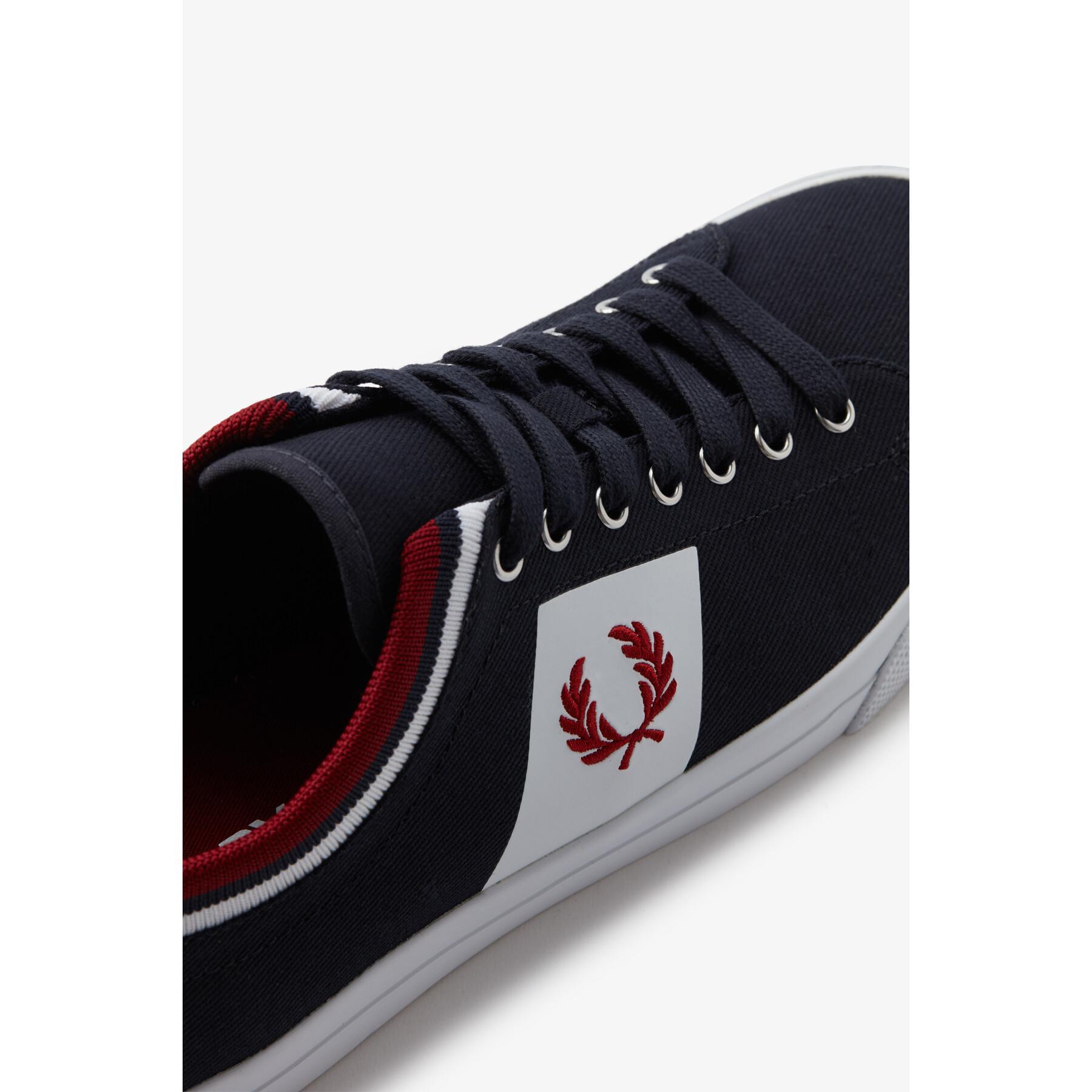 Sneakers aus Twill Fred Perry Underspin tipped cuff