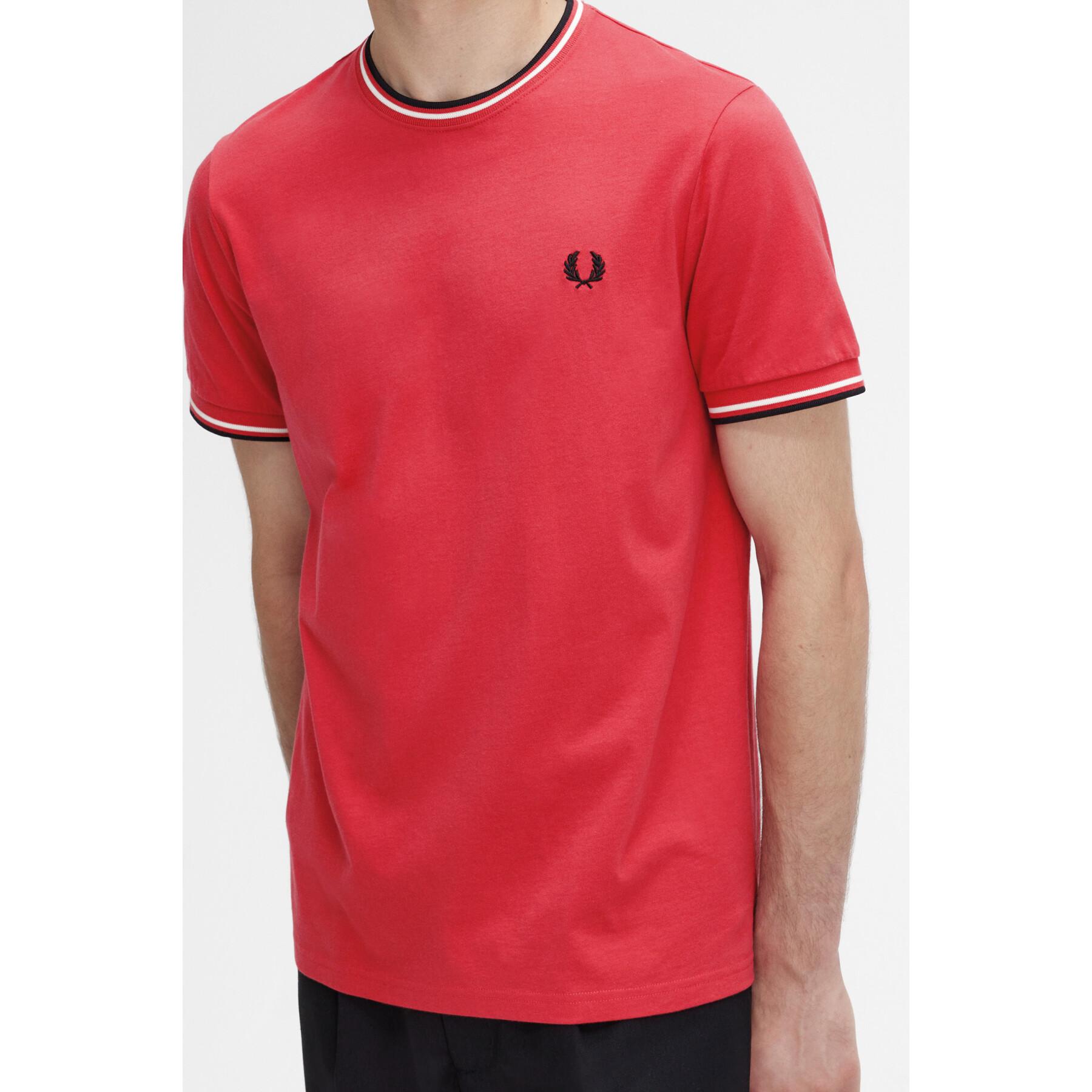 T-Shirt mit doppeltem Rand Fred Perry