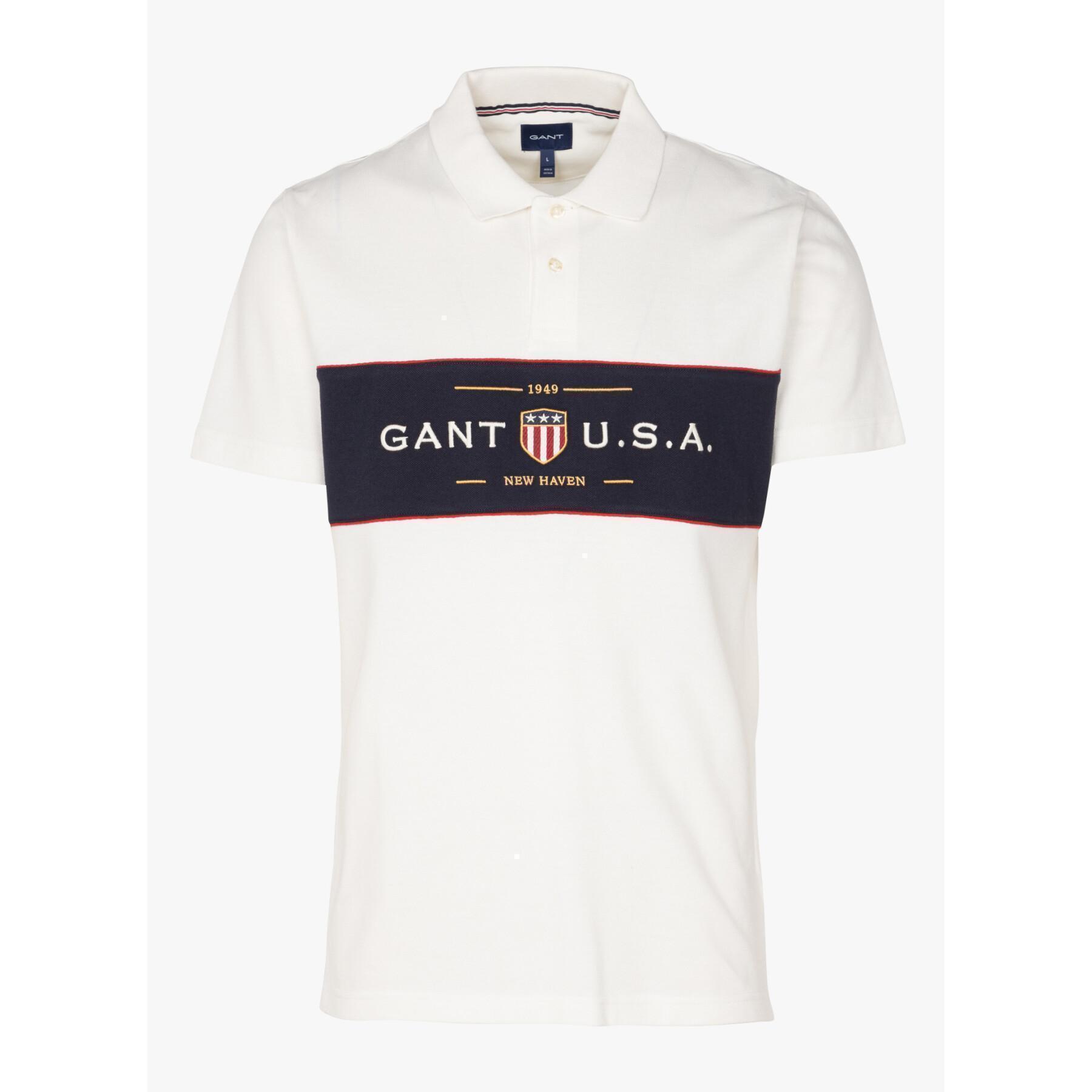 Polo-Shirt Gant Banner Shield Rugger