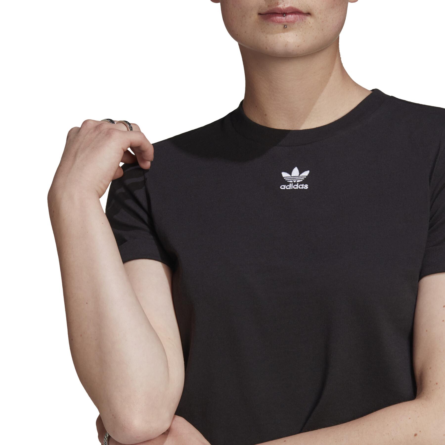 Damen-T-Shirt adidas Originals Adicolor Cropped Roll-Up Sleeve
