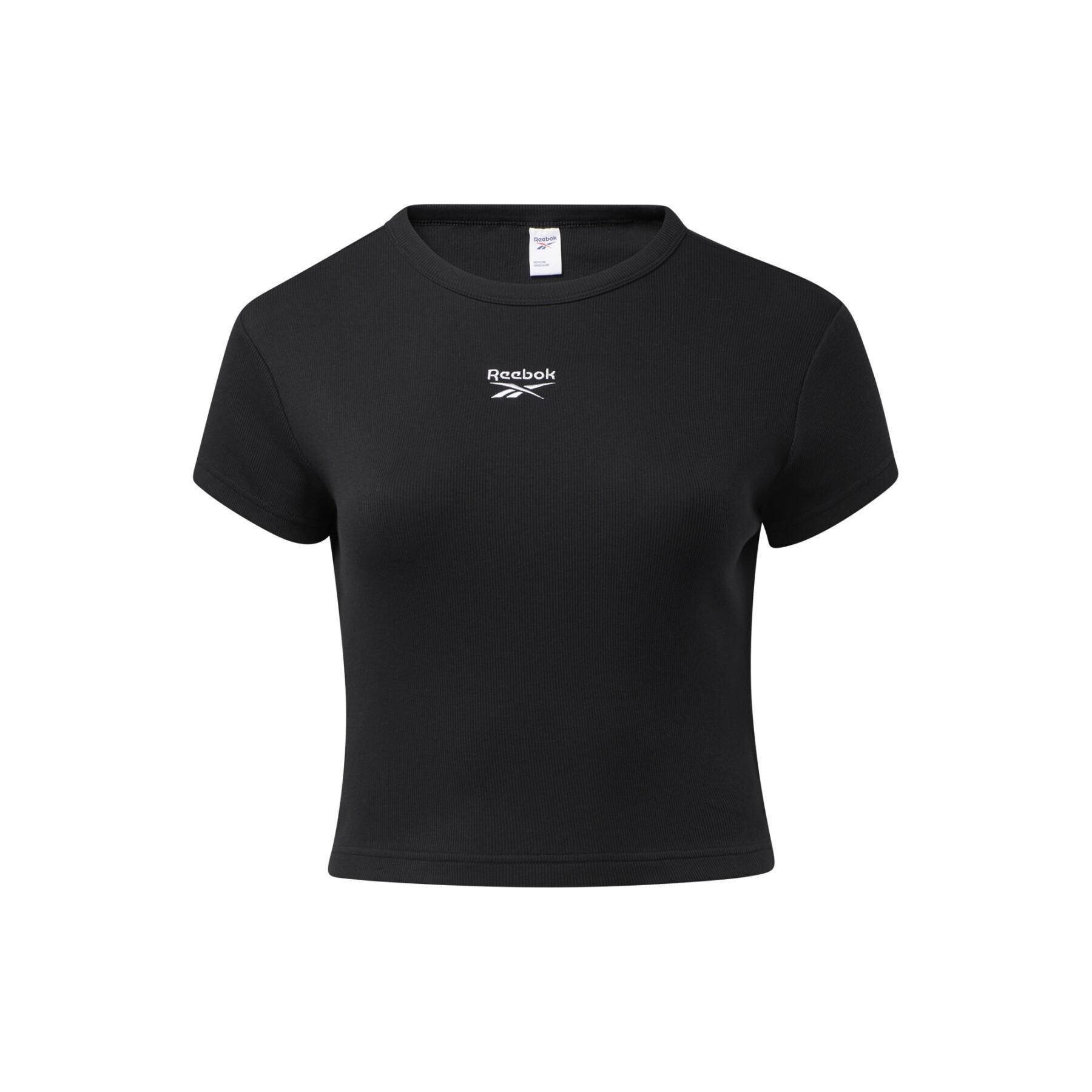 Damen-T-Shirt Reebok Classics côtelé (Grandes tailles)