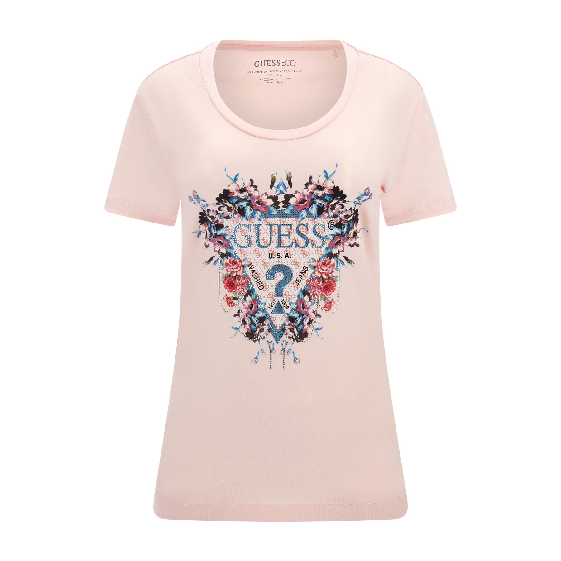 T-Shirt Guess Floral Triangle
