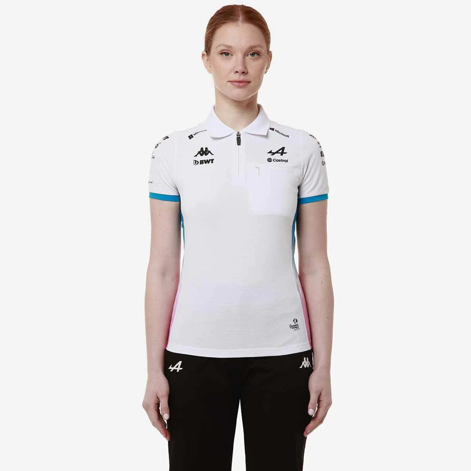 Polo-Shirt Frau Alpine F1 Adraw 2024