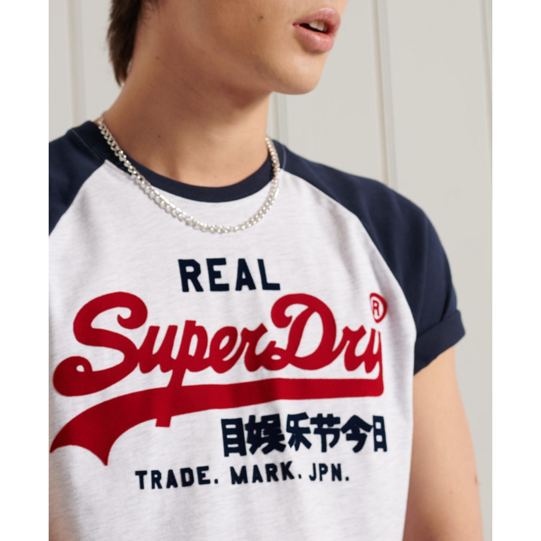 Leichtes T-Shirt mit Raglanärmeln Superdry Vintage Logo Duo
