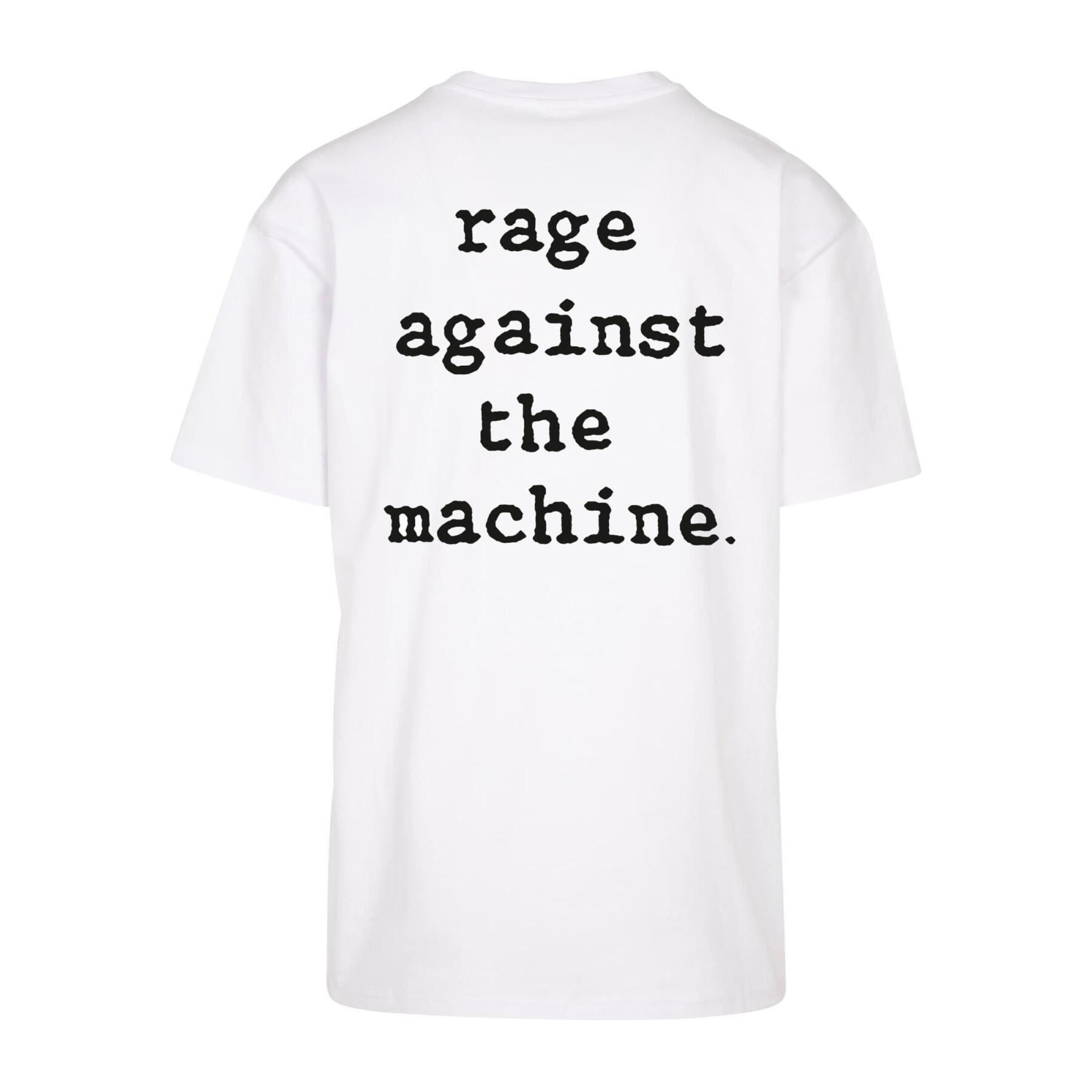 Oversize-T-Shirt in großen Größen Mister Tee Rage Against the Machine