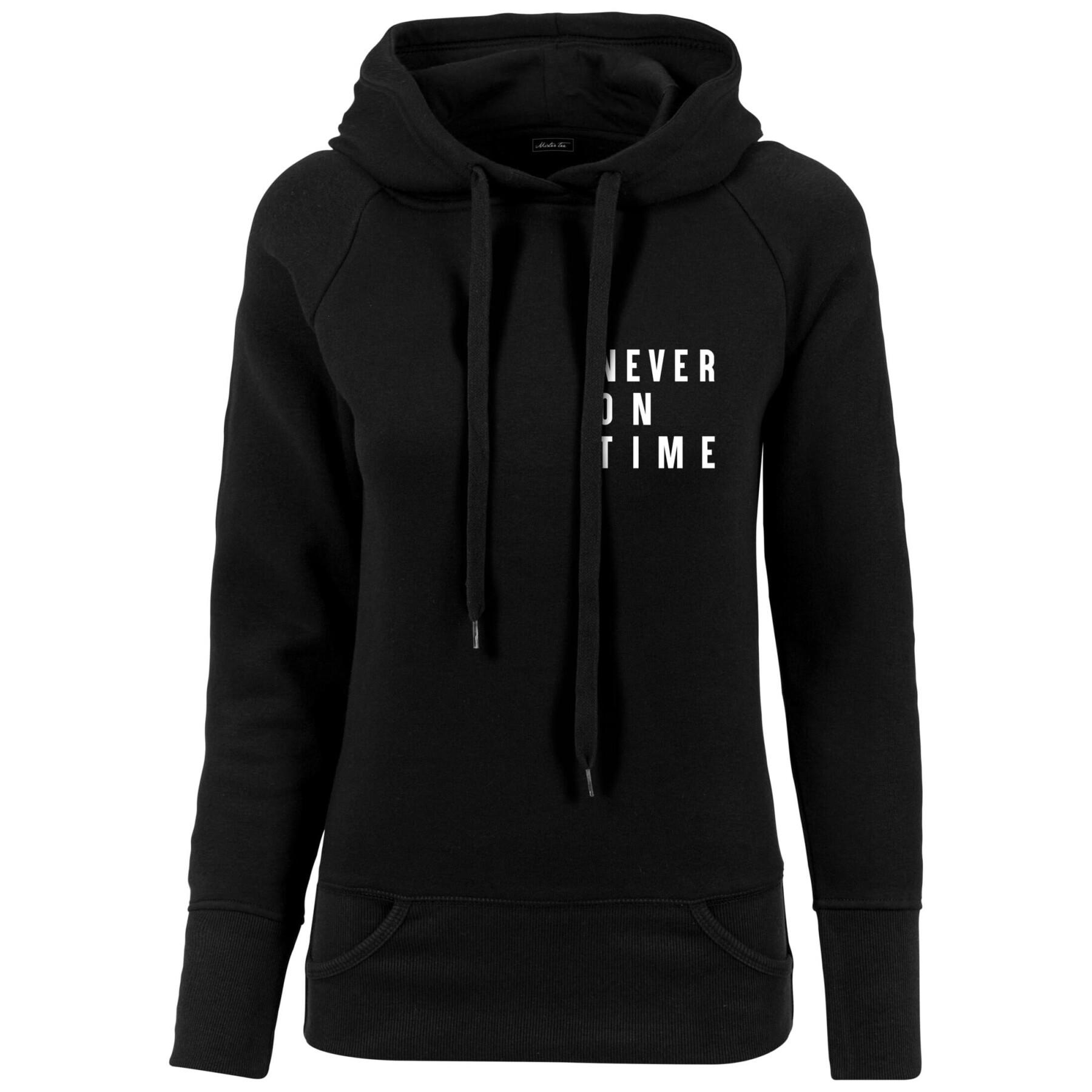 Hoodie Damen Mister Tee Never On Time