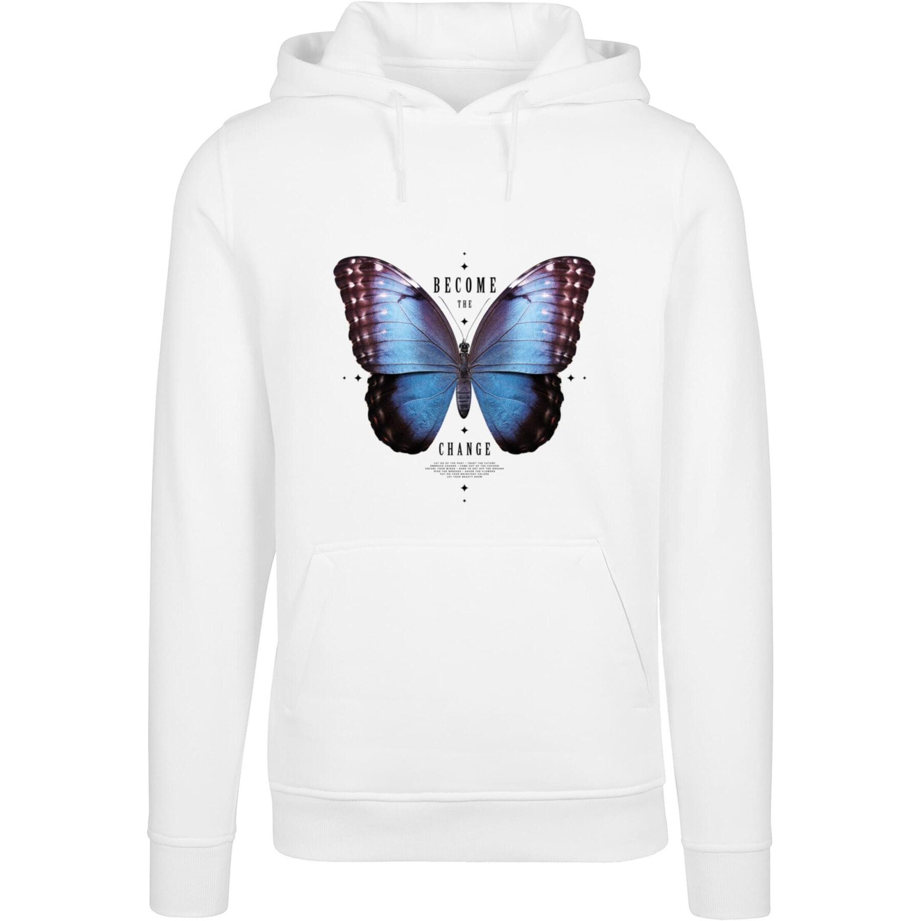 Hoodie Mister Tee Become The Change Butterfly