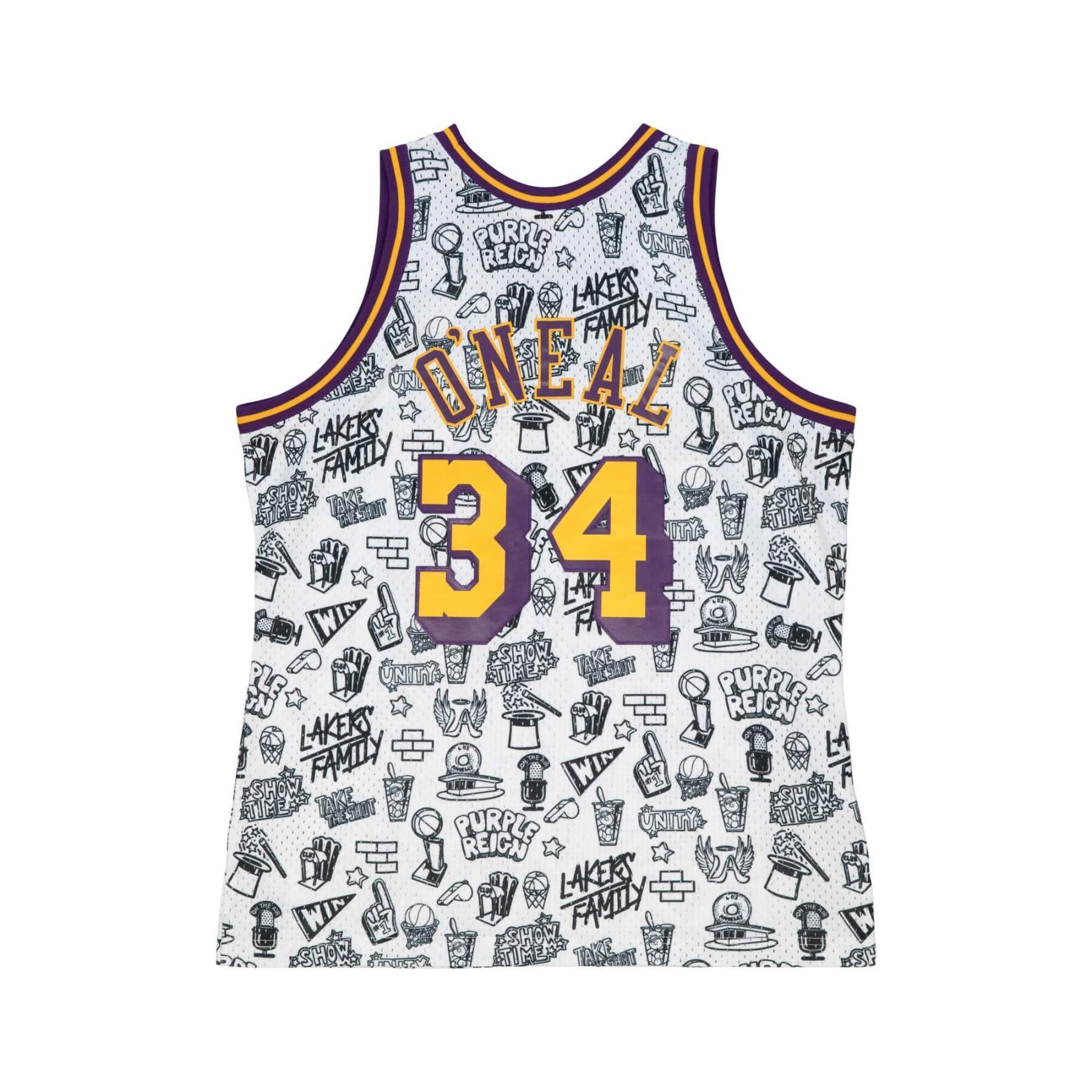 Trikot Los Angeles Lakers Doodle Swingman Shaquille O'Neal 1996-97