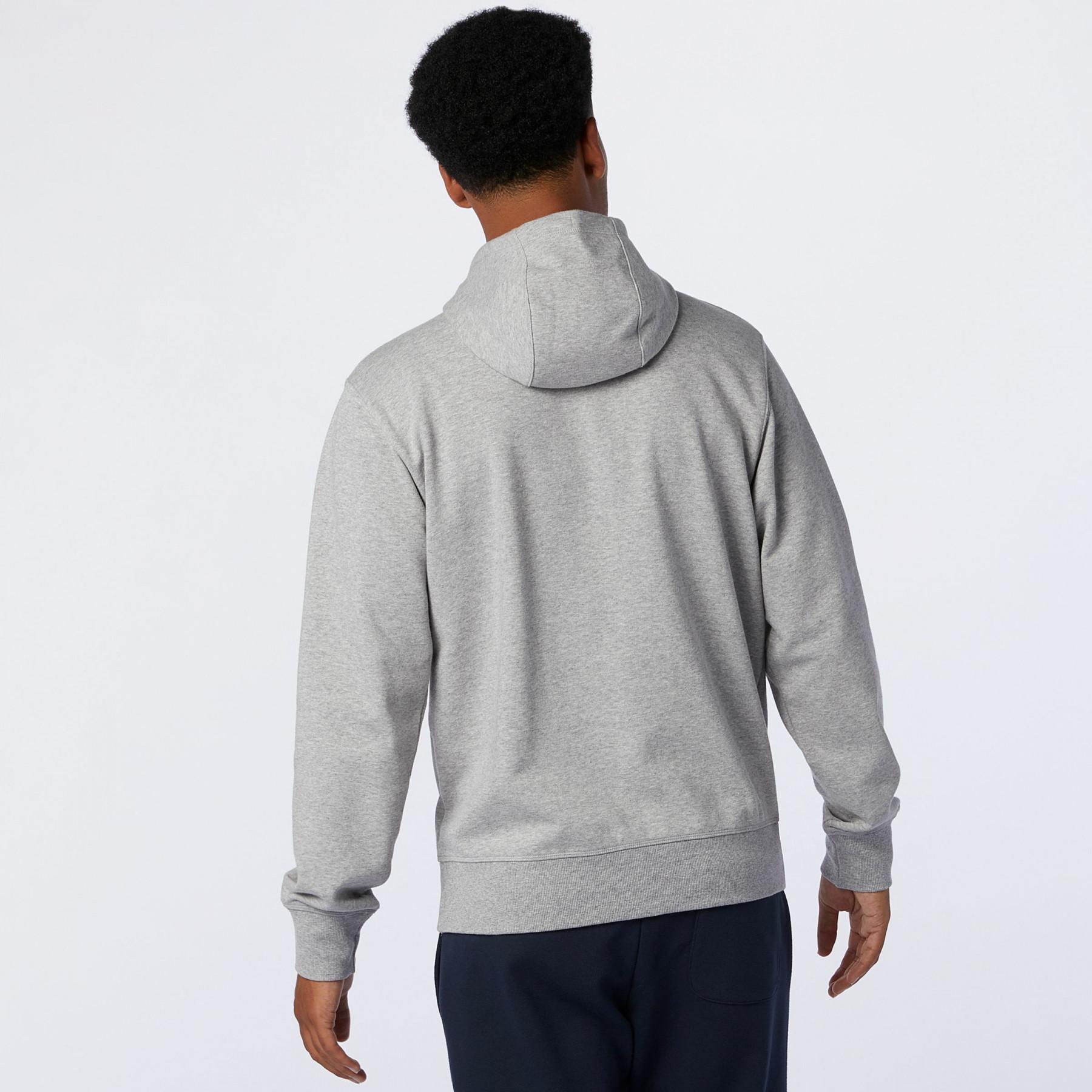 Sweatshirt mit durchgehendem Reißverschluss New Balance essentials stacked