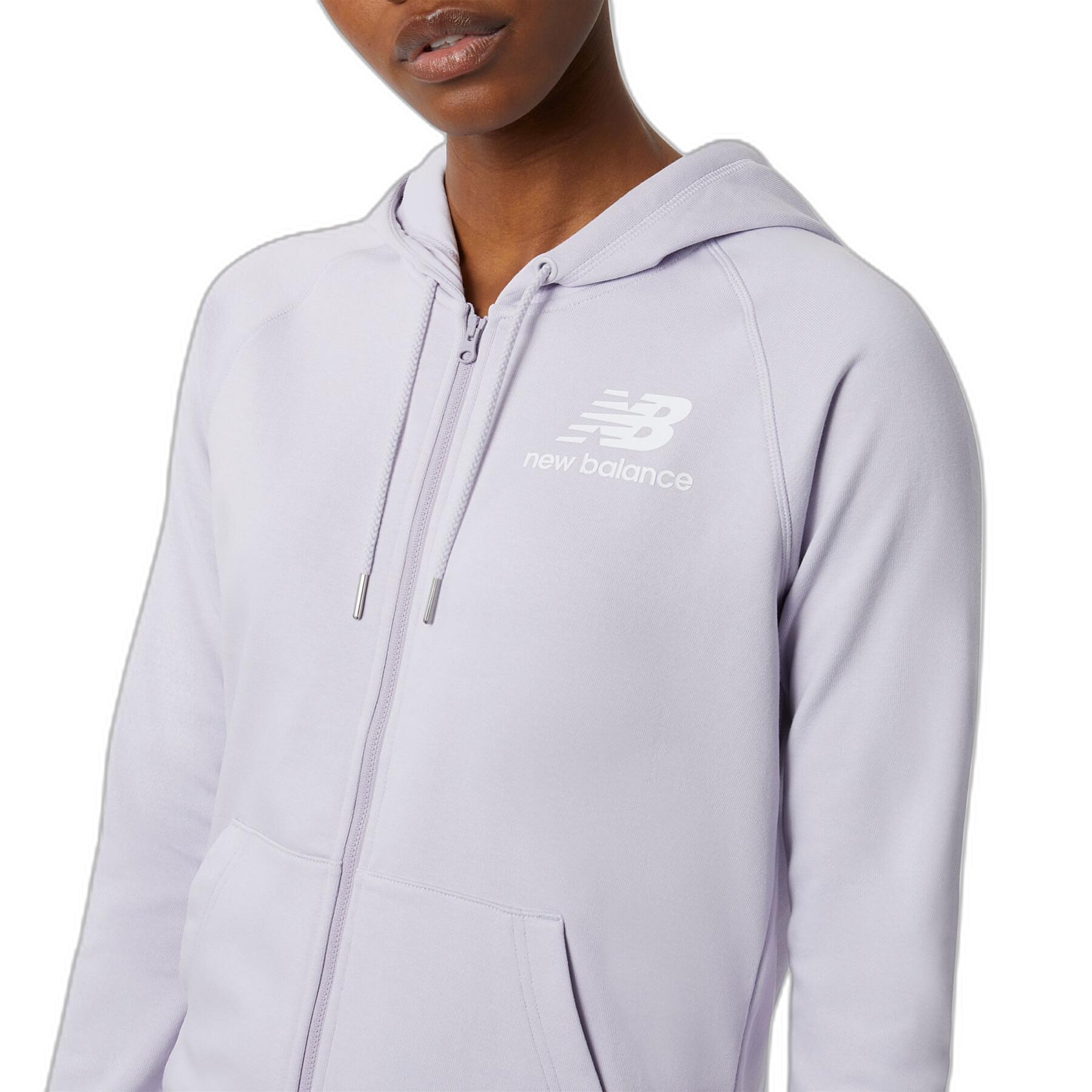 Kapuzen-Sweatshirt mit Reißverschluss, Damen New Balance Essentials