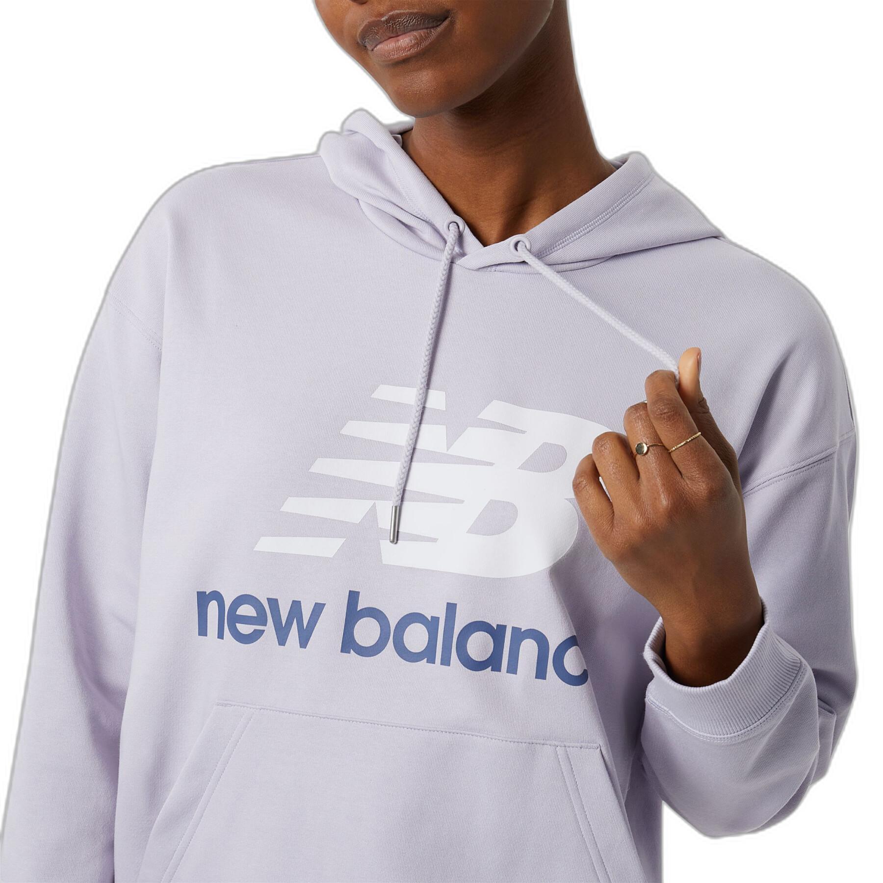 Kapuzen-Sweatshirt, Damen New Balance Essentials Stacked Logo