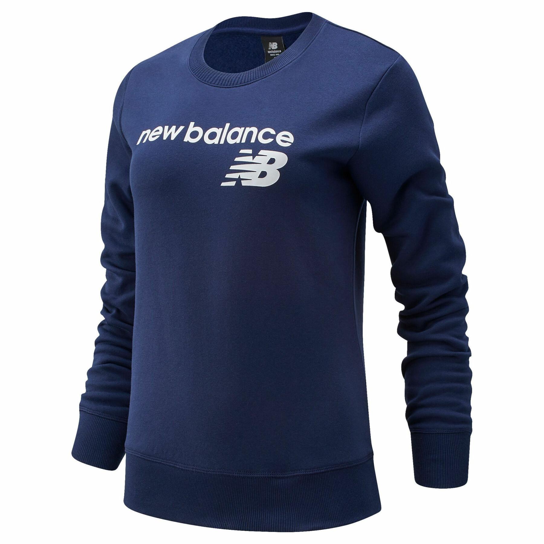 Sweatshirt mit Rundhalsausschnitt aus Molton für Frauen New Balance Classic Core