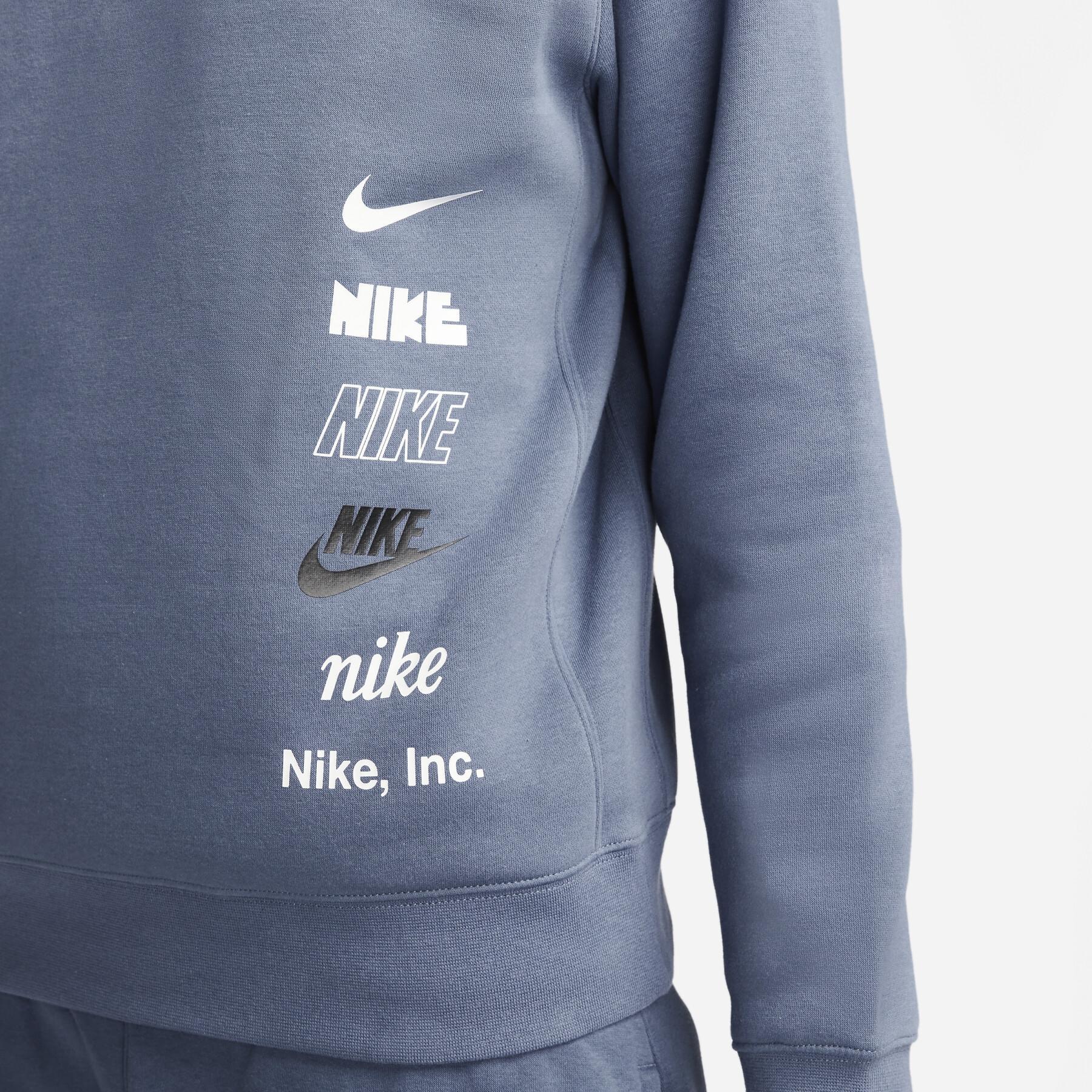 Sweatshirt Rundhalsausschnitt Nike Club + BB Mlogo
